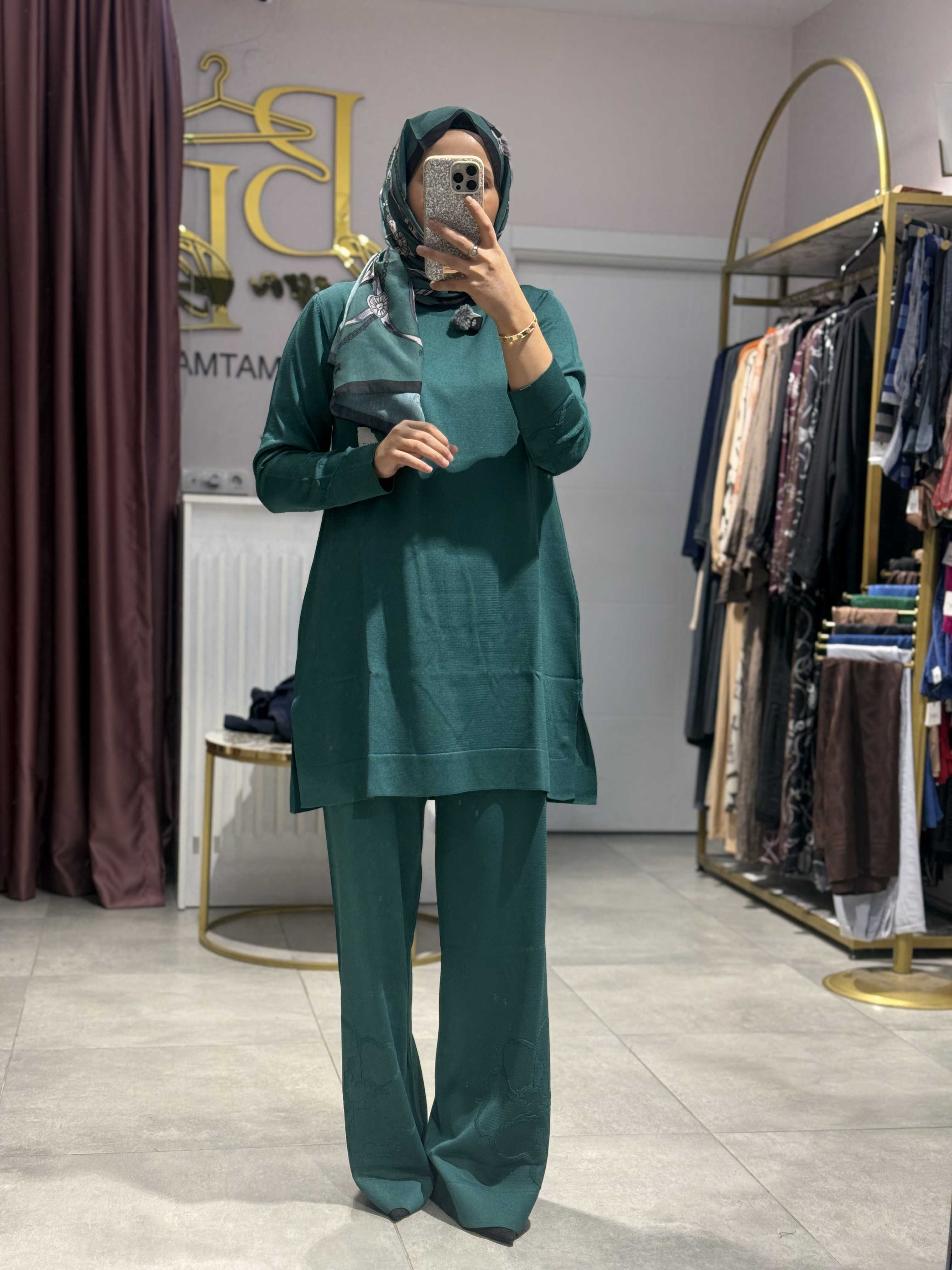 MERSERİZE PANTOLONLU TAKIM 