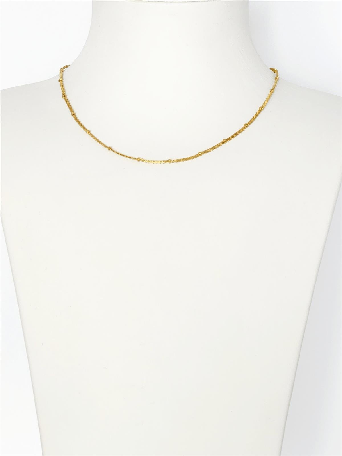 Doricalı Hasır Kolye Gold 45 cm