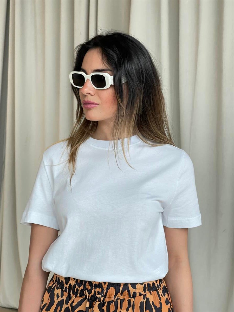 MASSIMO DUTTI BİSİKLET YAKA BASIC T-SHIRT