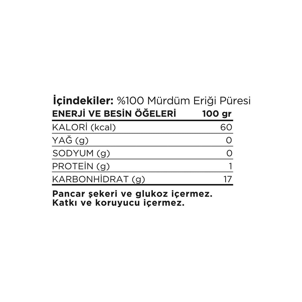 %100 Mürdüm Eriği Püresi
