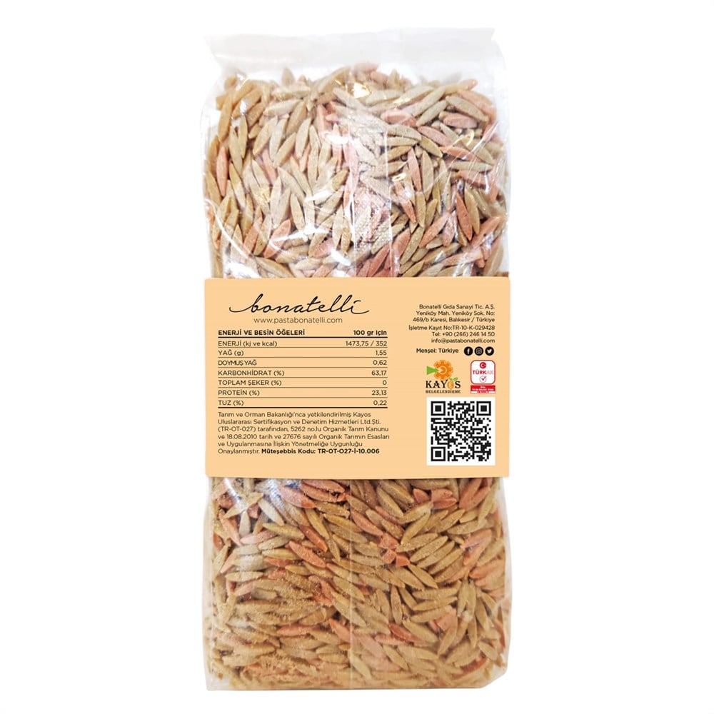 Organik 3 Bakliyatlı Arpa Şehriye 500gr
