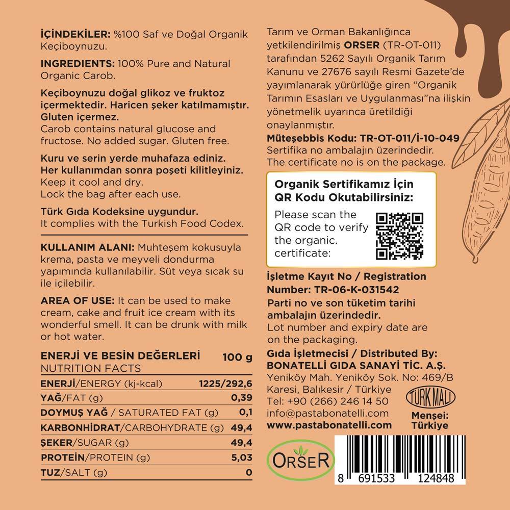 Organik Keçi Boynuzu Unu 500 Gr