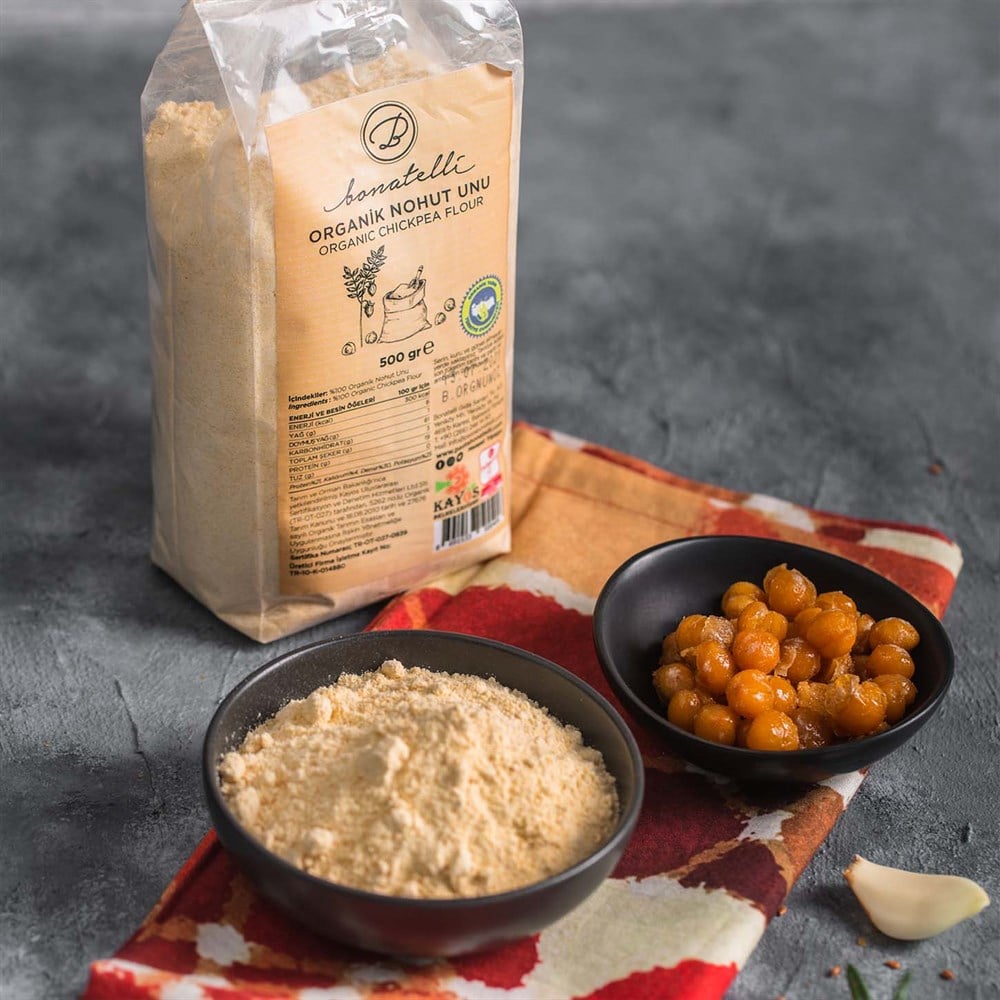 ORGANİK NOHUT UNU (HUMUS TOZU) 500GR