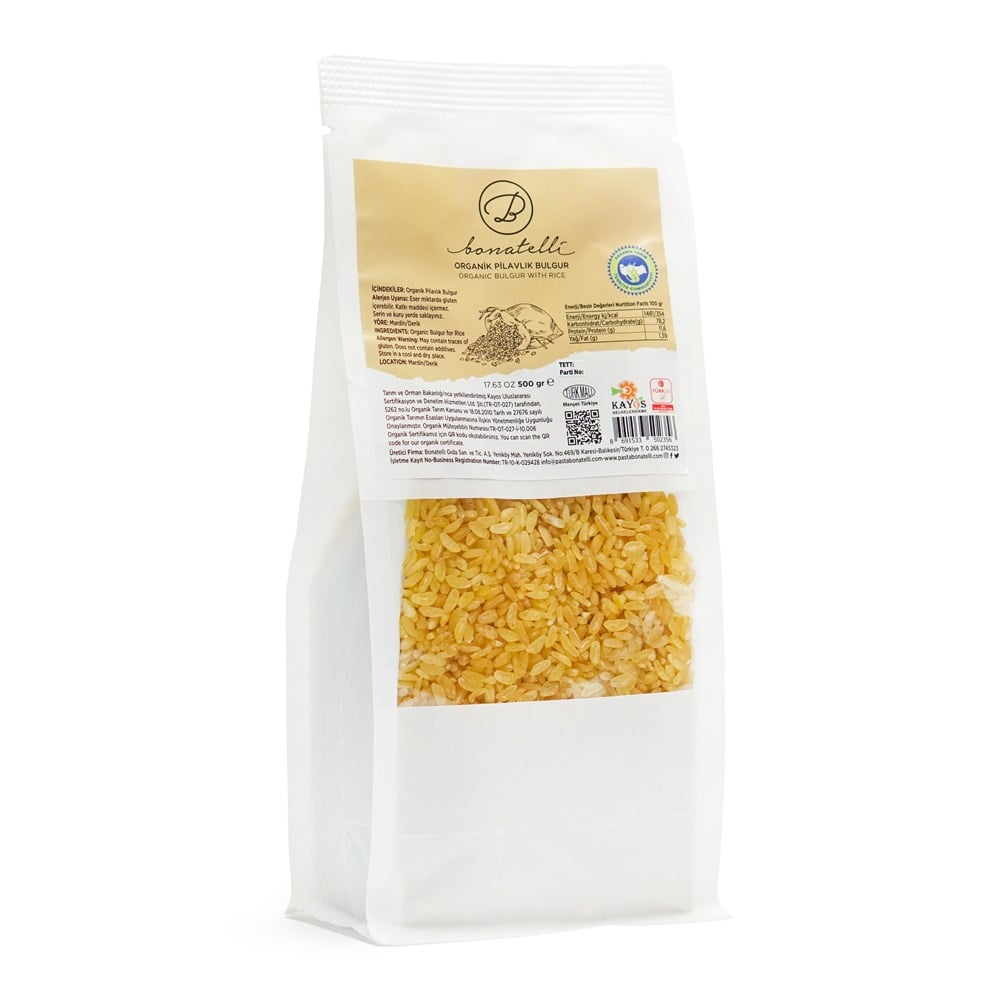 ORGANİK PİLAVLIK BULGUR 500 GR