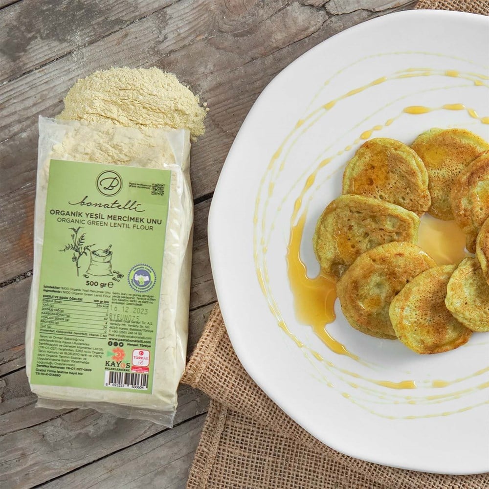 ORGANİK YEŞİL MERCİMEK UNU 500GR