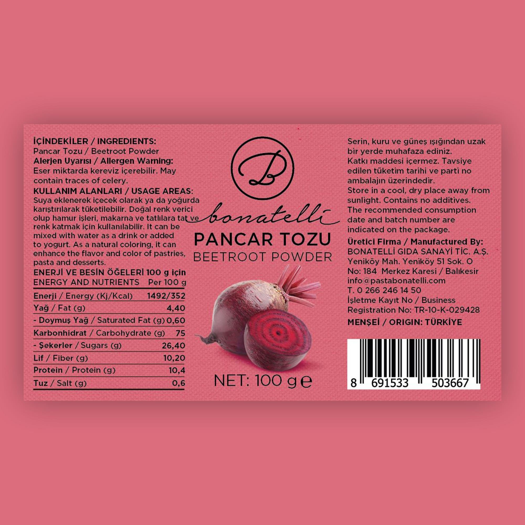 Pancar Tozu 100 G