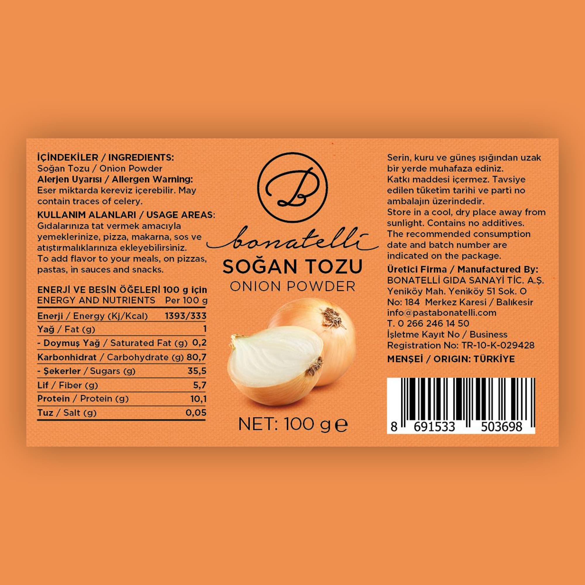 Soğan Tozu 100 G