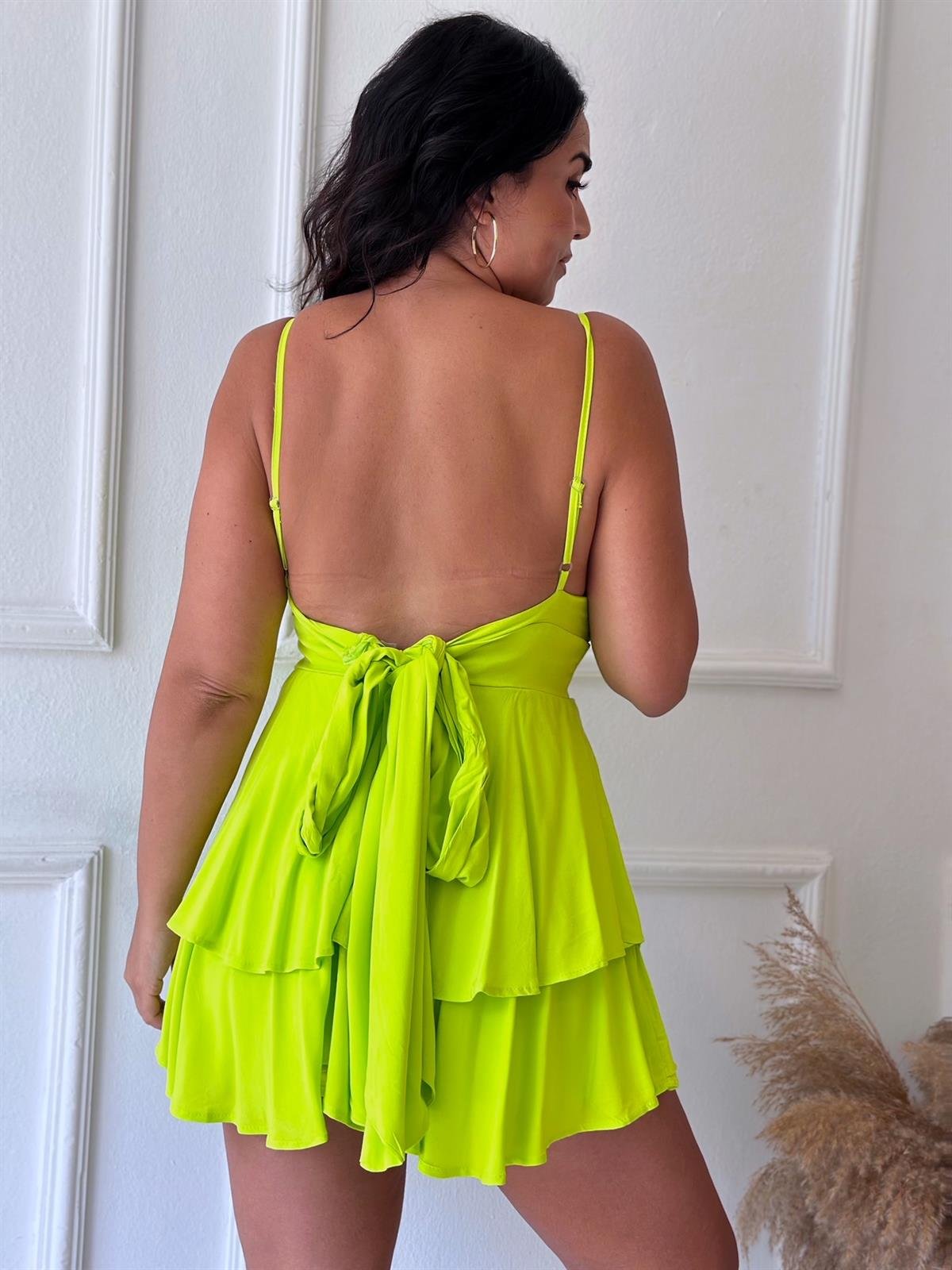 Daphne Elbise Neon Sarı