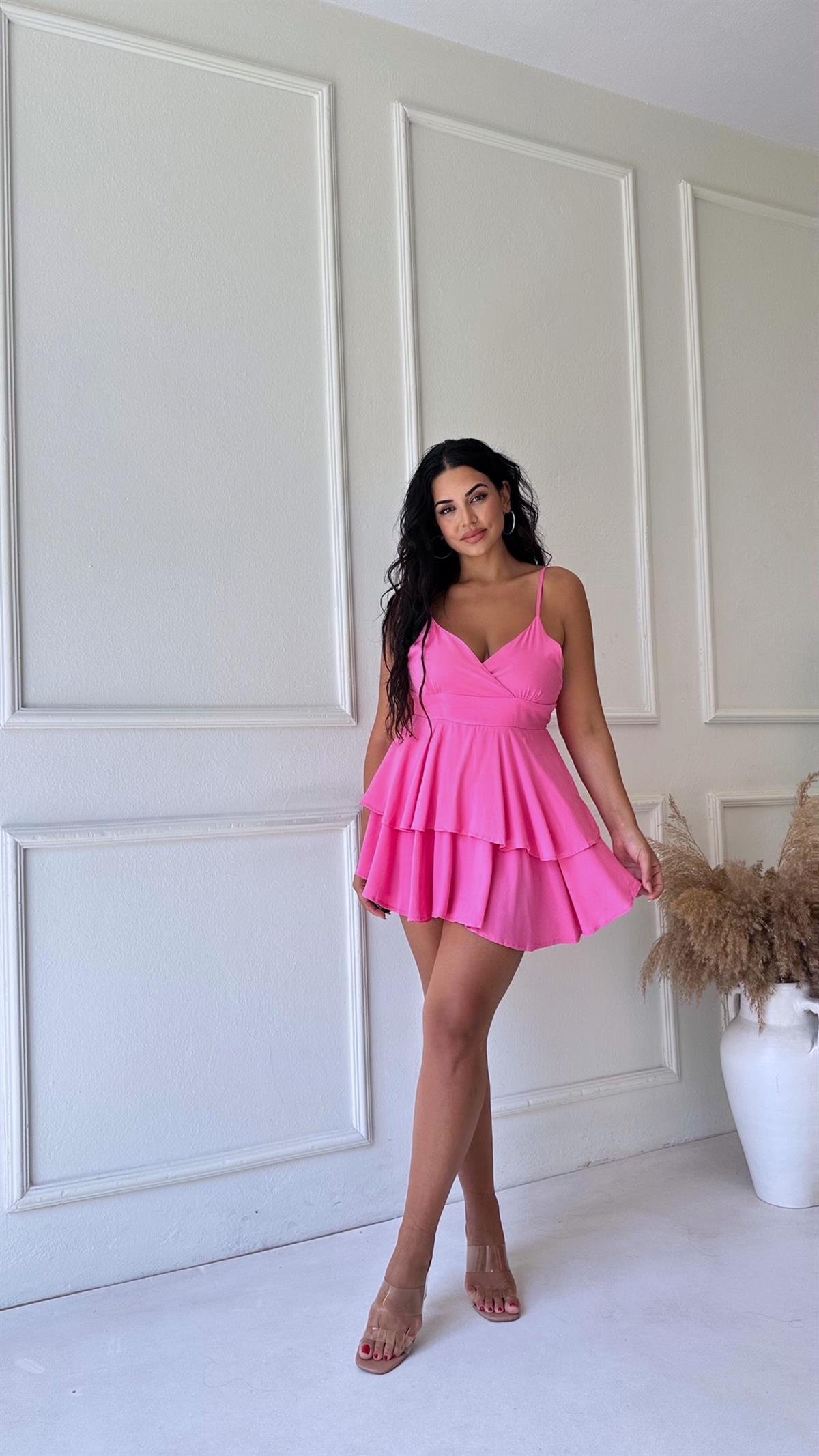 Daphne Elbise Pembe