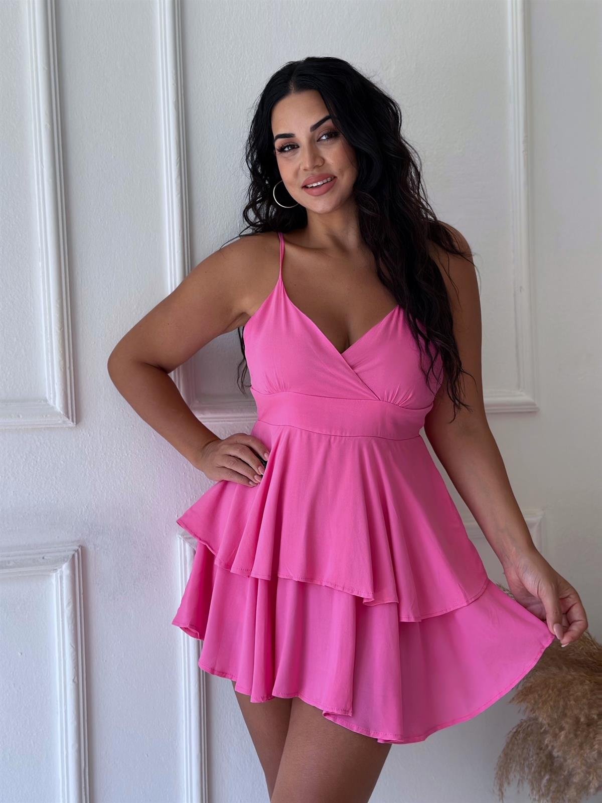 Daphne Elbise Pembe