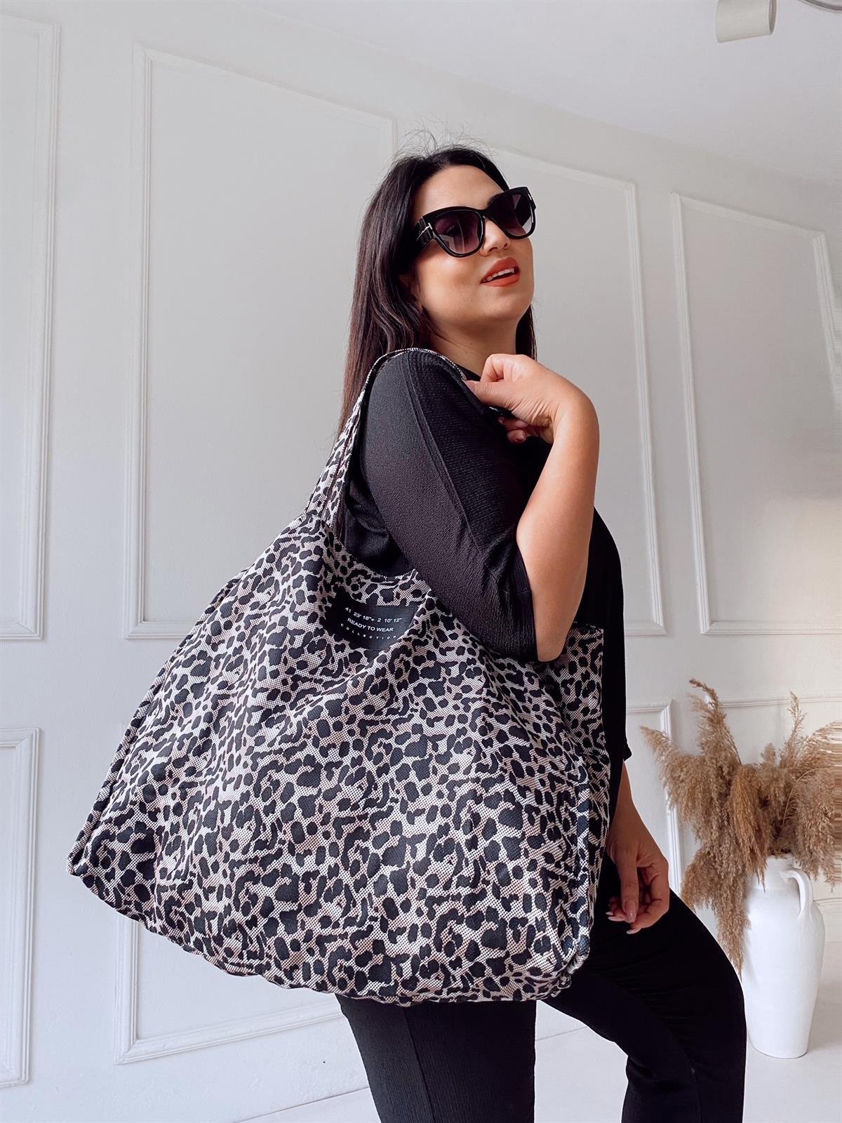 Leopar Desen Çanta