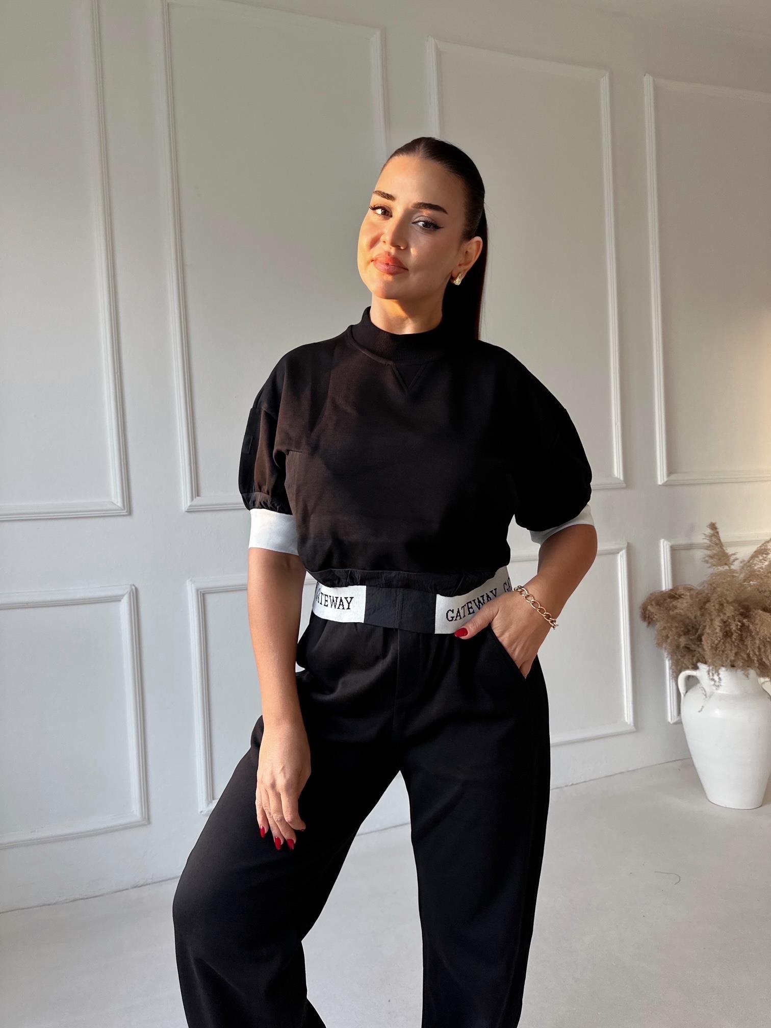 Lüks Kalite Gateway Siyah Eşofman Takım