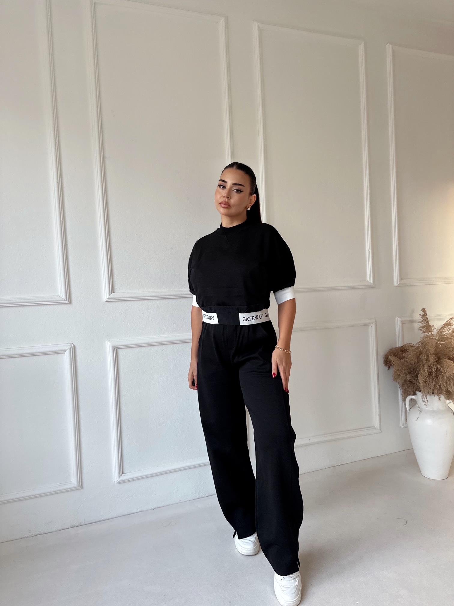 Lüks Kalite Gateway Siyah Eşofman Takım