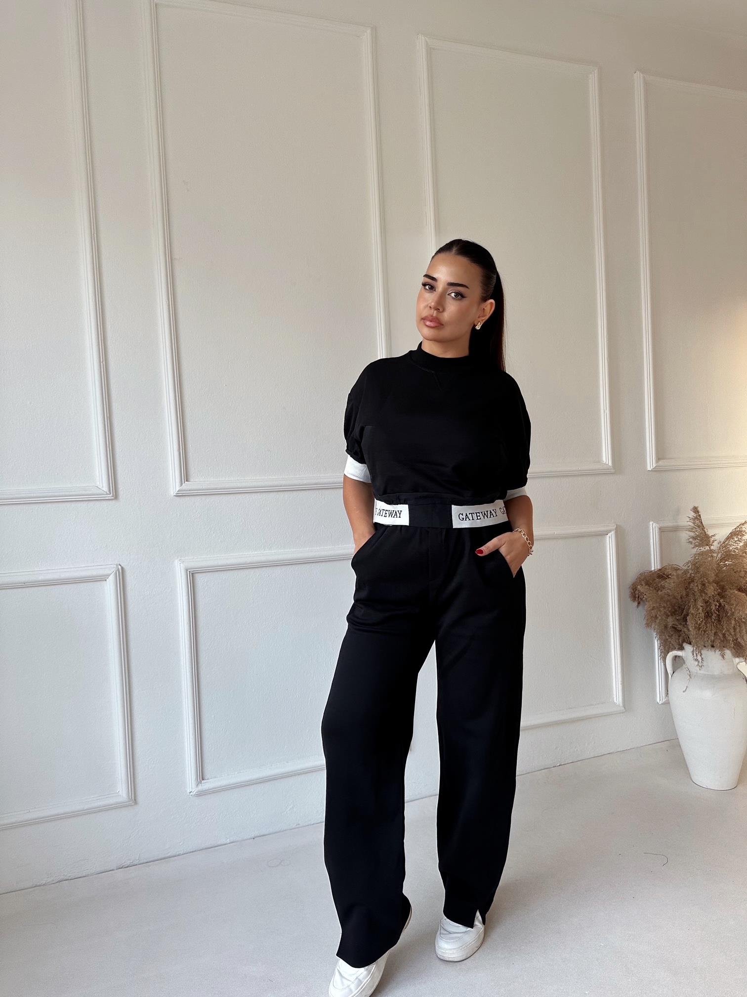 Lüks Kalite Gateway Siyah Eşofman Takım