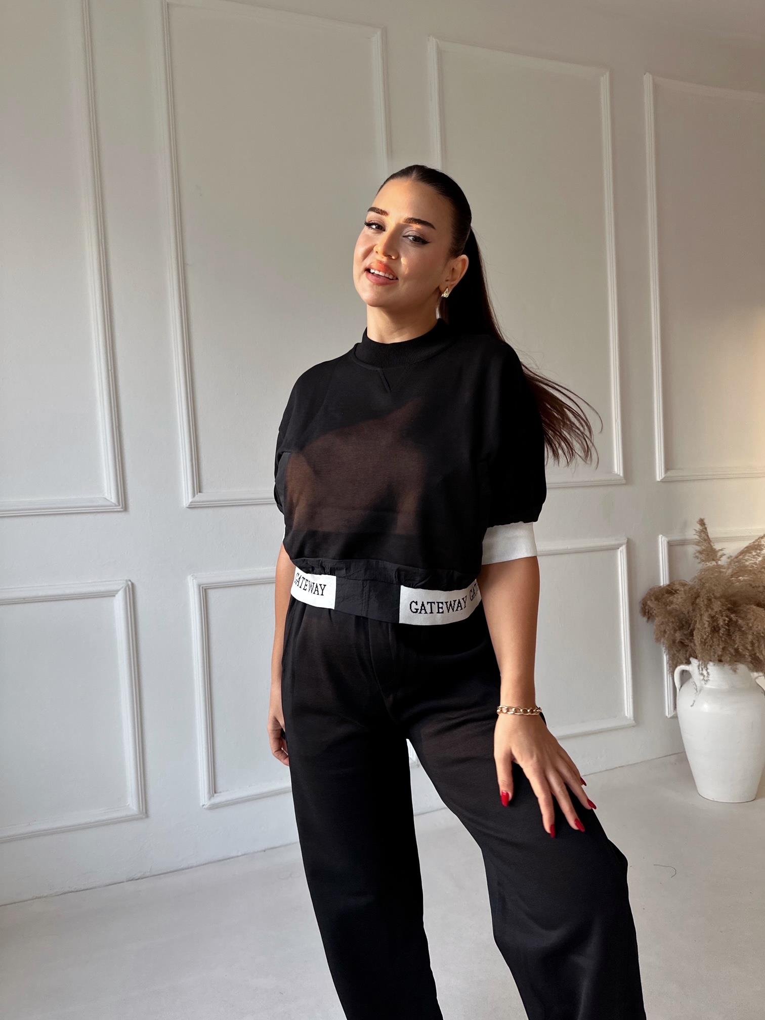 Lüks Kalite Gateway Siyah Eşofman Takım