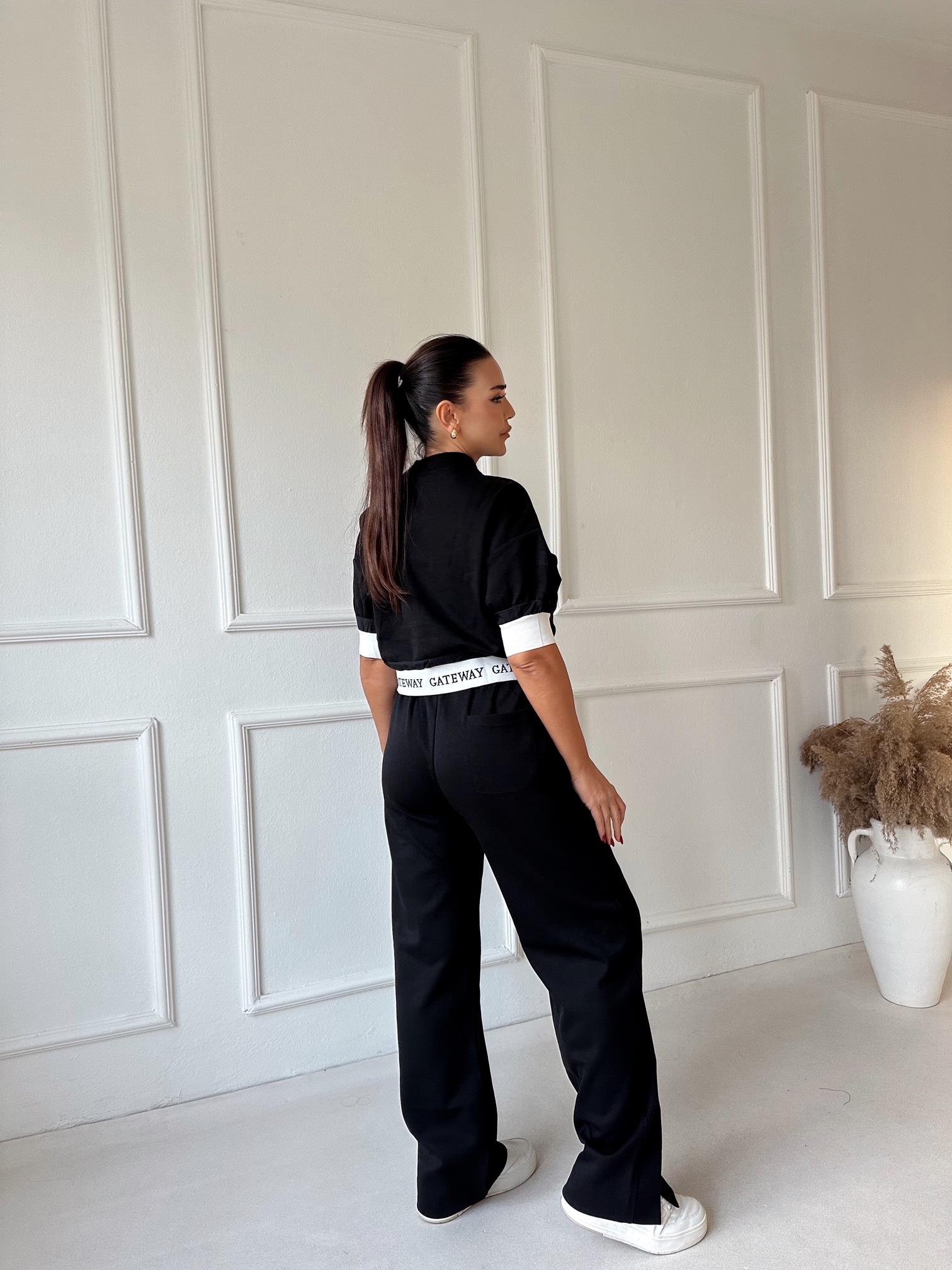 Lüks Kalite Gateway Siyah Eşofman Takım