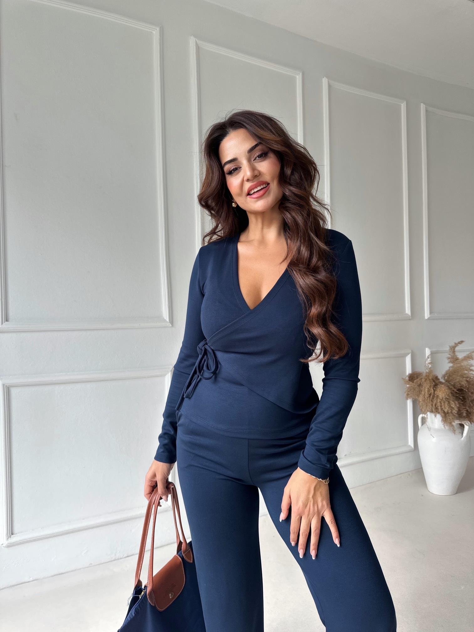 Lüks kalite Kruaze Modal Takım - Lacivert 