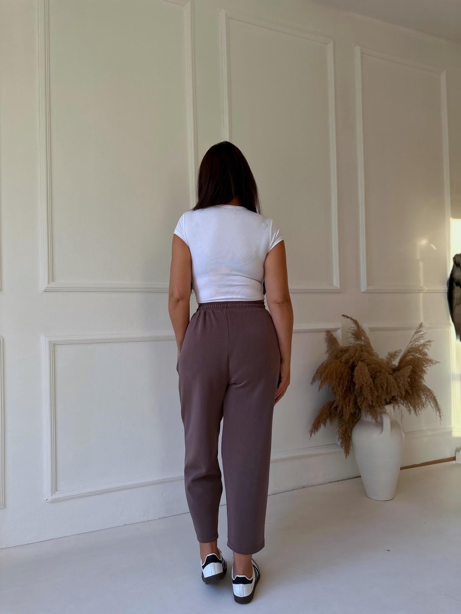 Lüks Kalite Oysho Kumaş Havuç Kesim Eşofman Altı Kahve