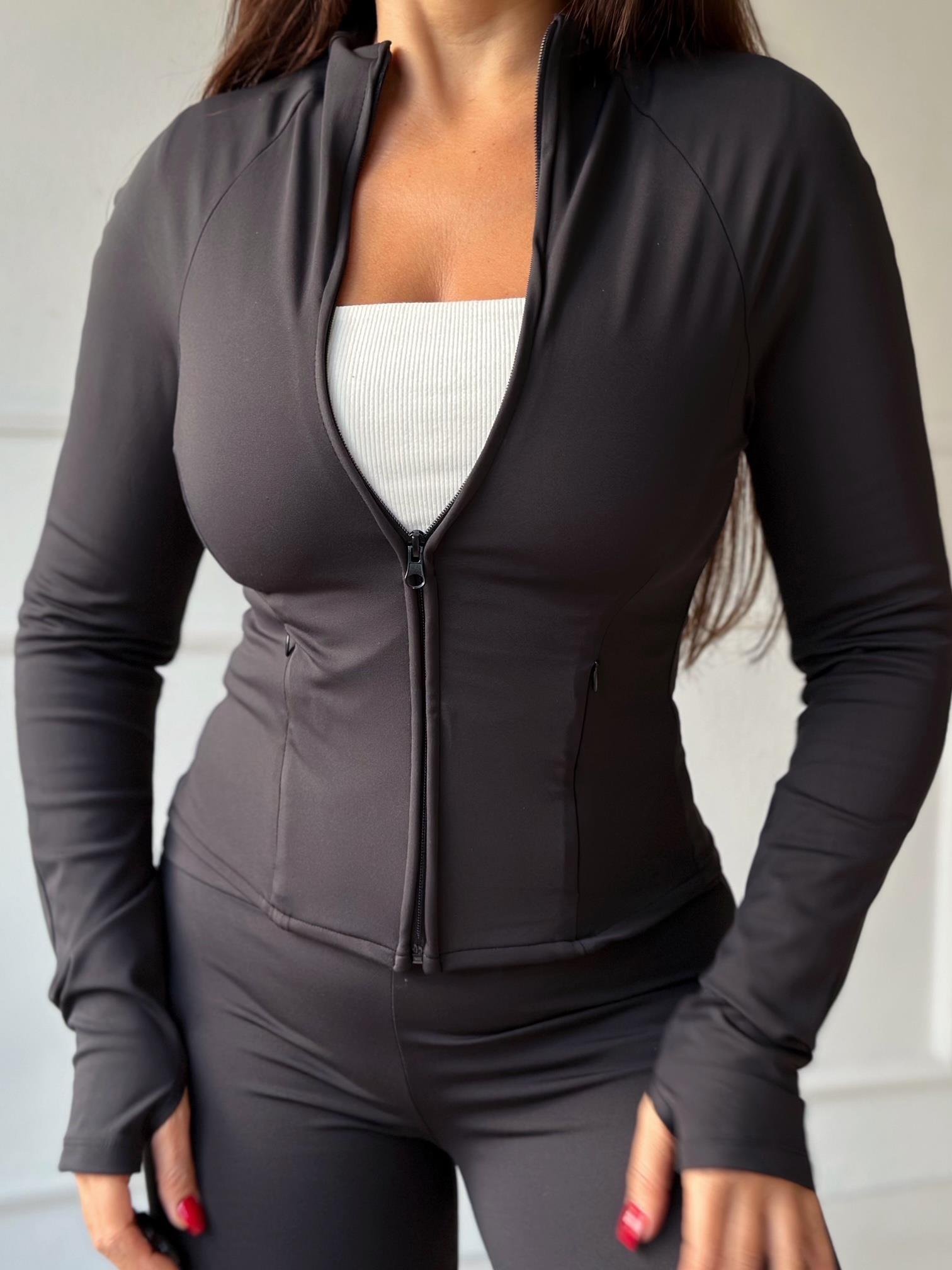 Lüks Kalite Oysho Model Siyah Ceket ve Pantolon Takım