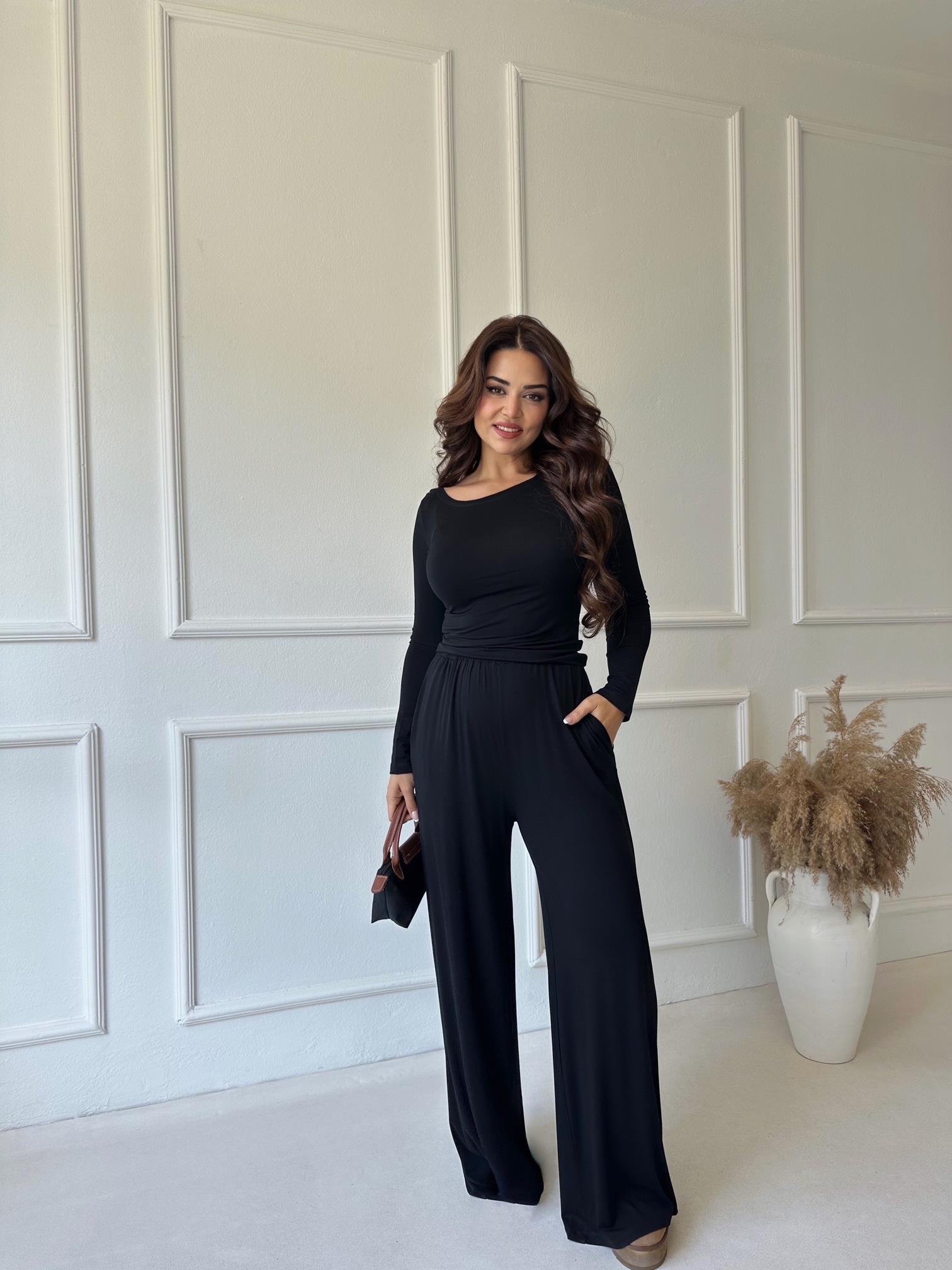 Lüks Kalite Siyah Modal Takım 