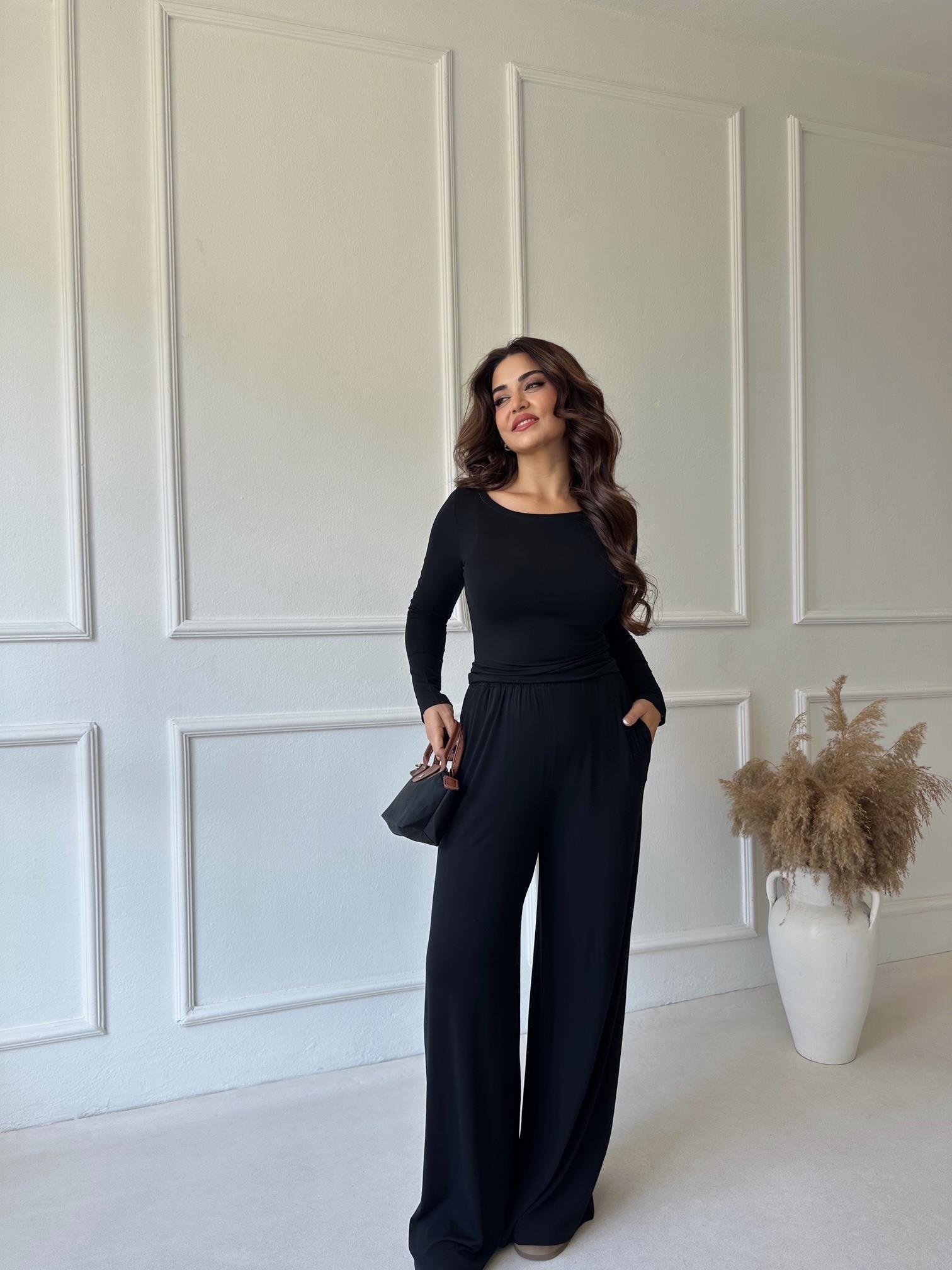 Lüks Kalite Siyah Modal Takım 