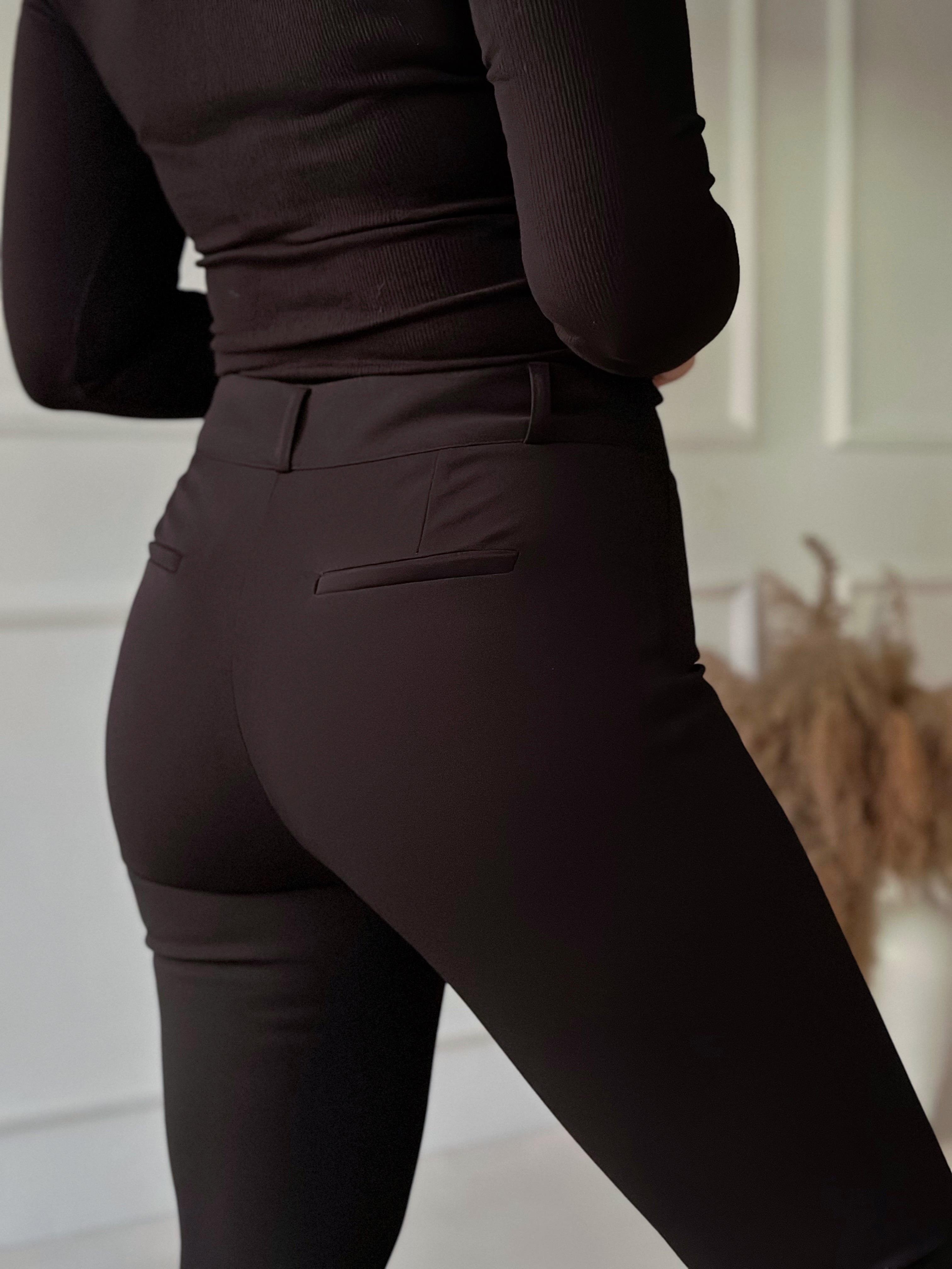 Lüks Kalite Yüksek Bel Full Likra Dar Paça Pantolon 