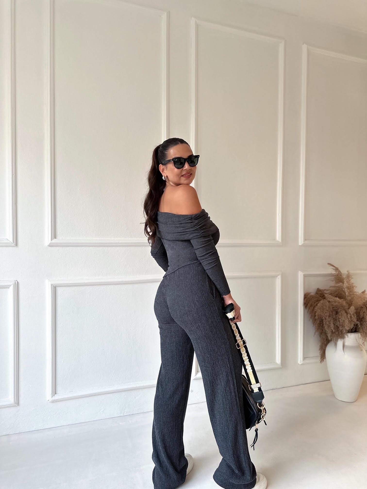 Marka Model Antrasit Bluz Pantolon Takım