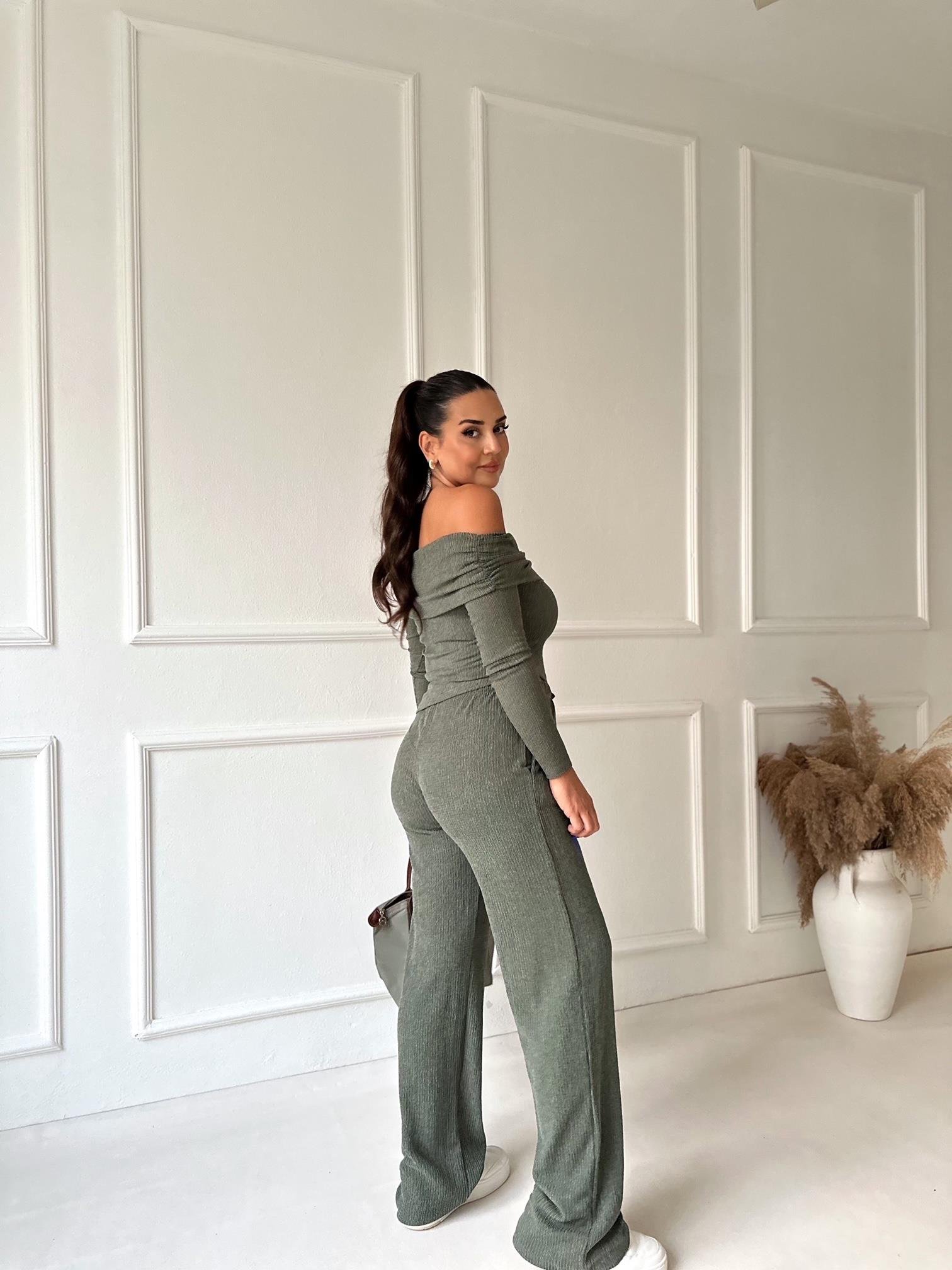 Marka Model Haki Bluz Pantolon Takım