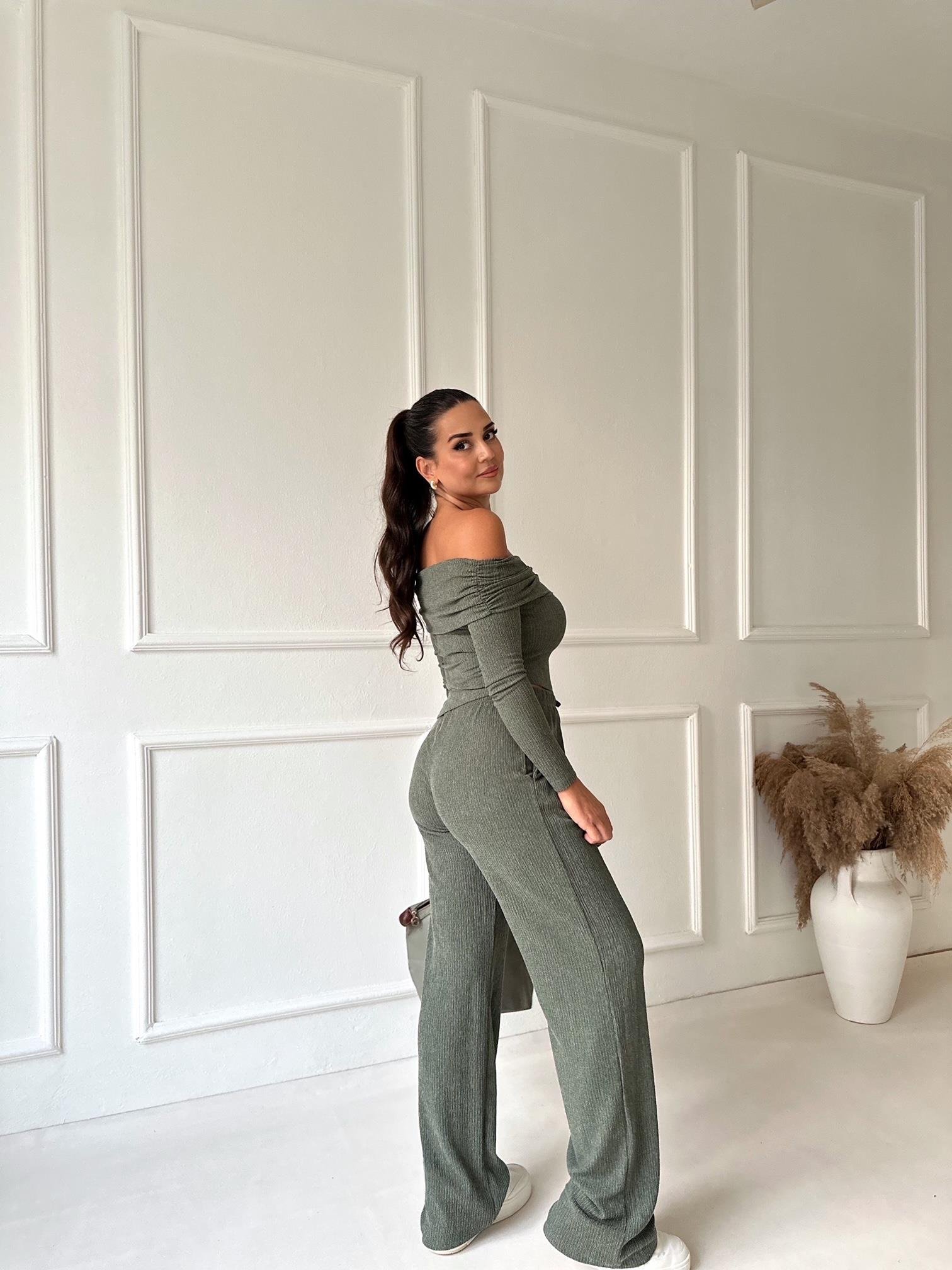 Marka Model Haki Bluz Pantolon Takım