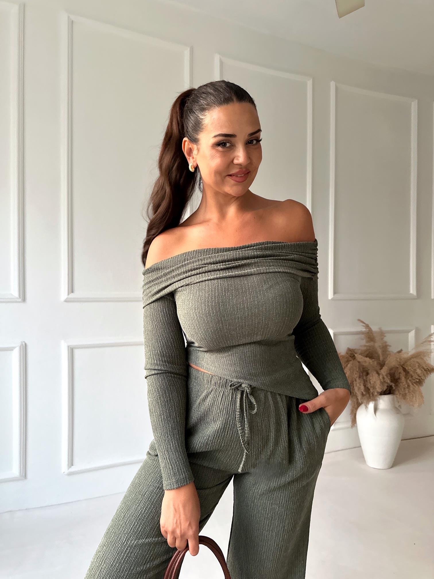 Marka Model Haki Bluz Pantolon Takım