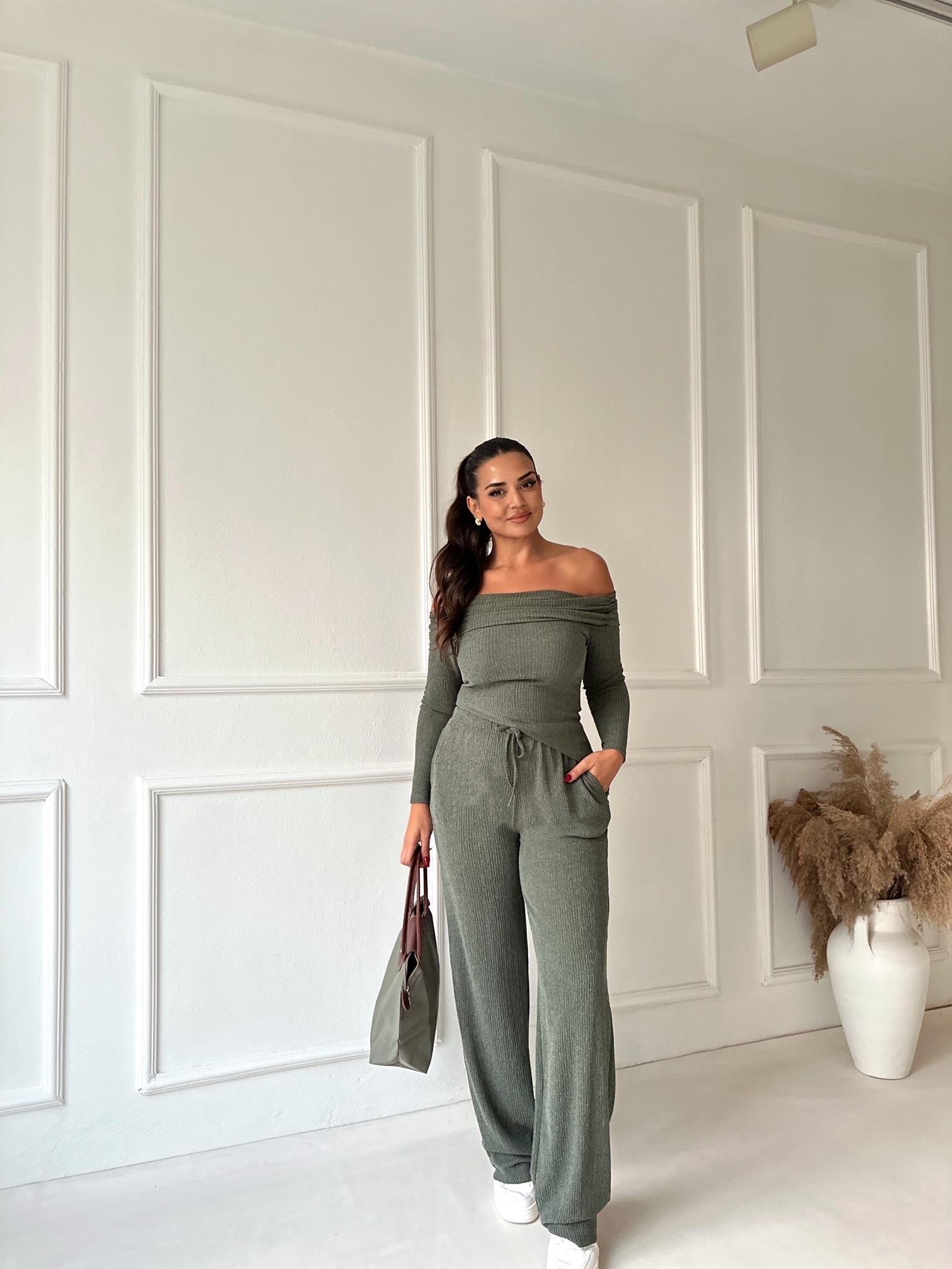 Marka Model Haki Bluz Pantolon Takım