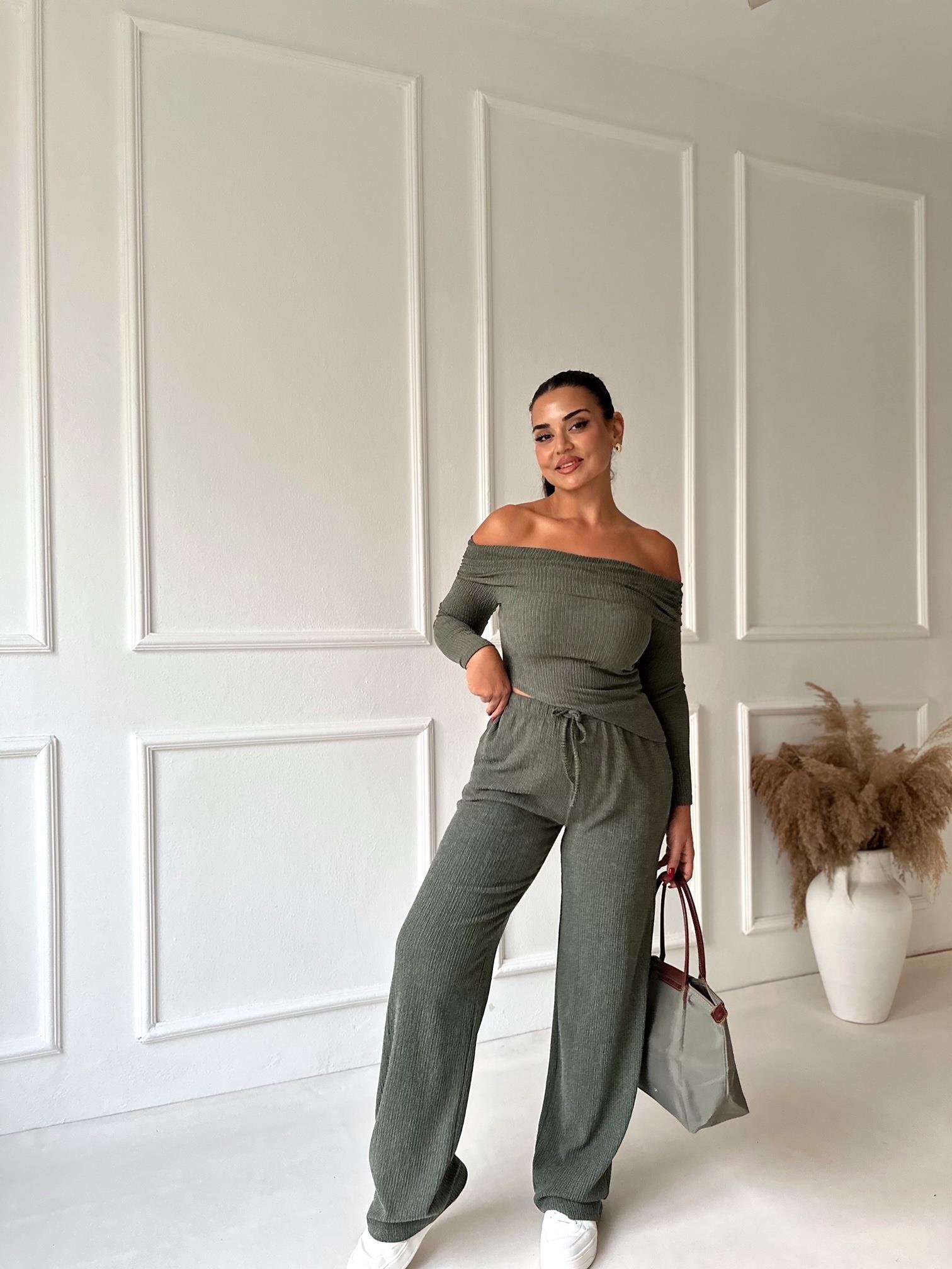 Marka Model Haki Bluz Pantolon Takım