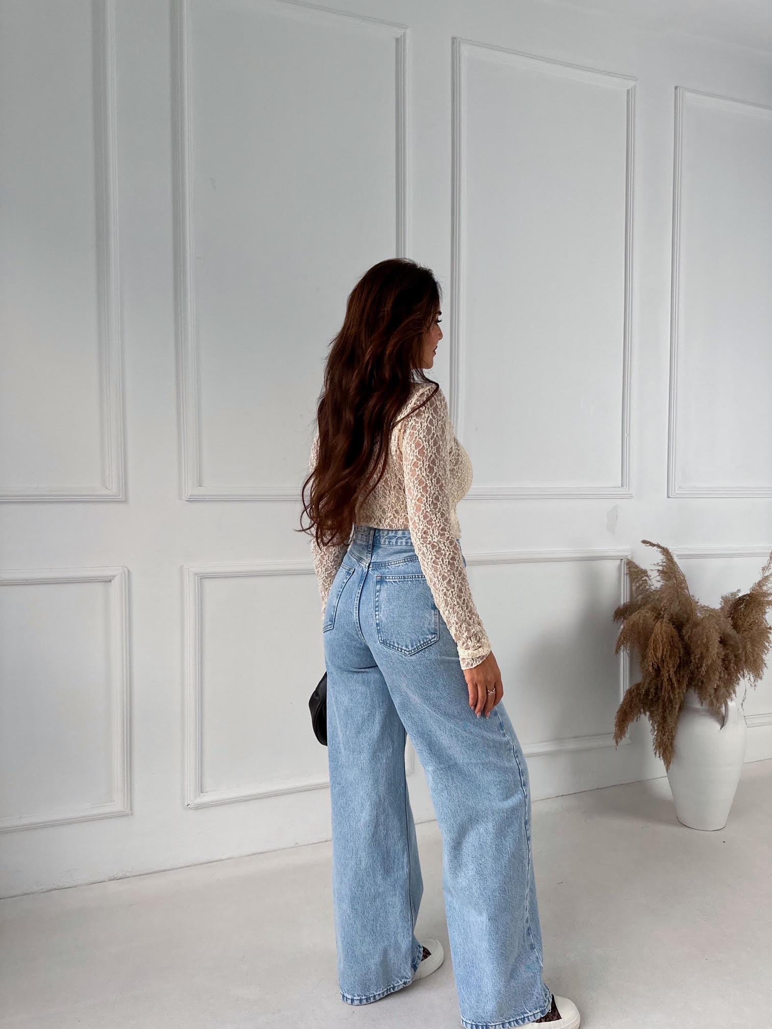 Marka Model Tam Yüksek Bel Baggy Jean | Nora Butik