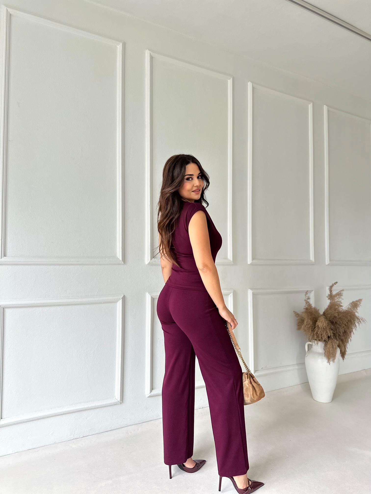Nora Silhouette Çelik İnterlok Takım - Bordo