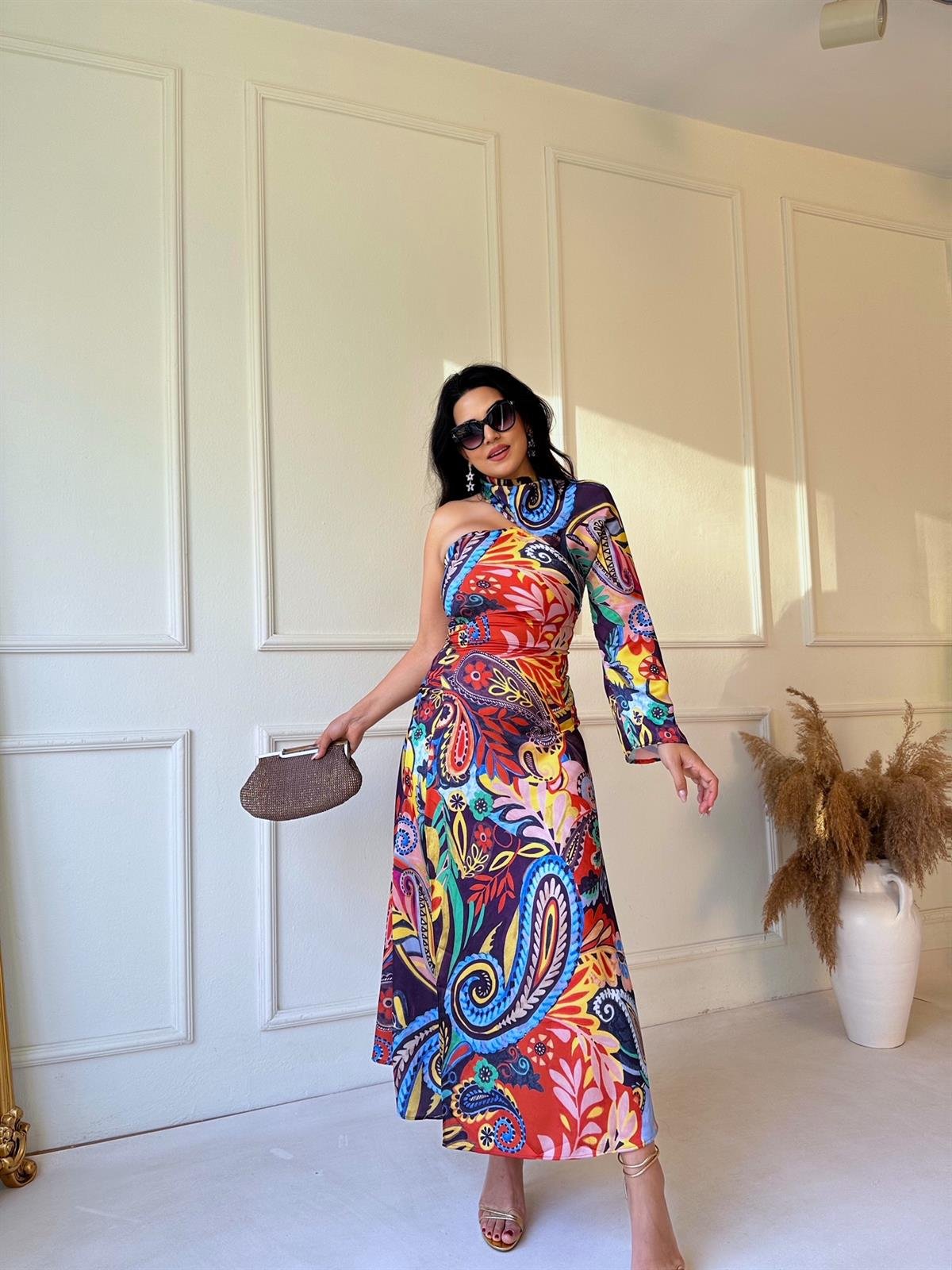 Nova Tek Omuz Elbise