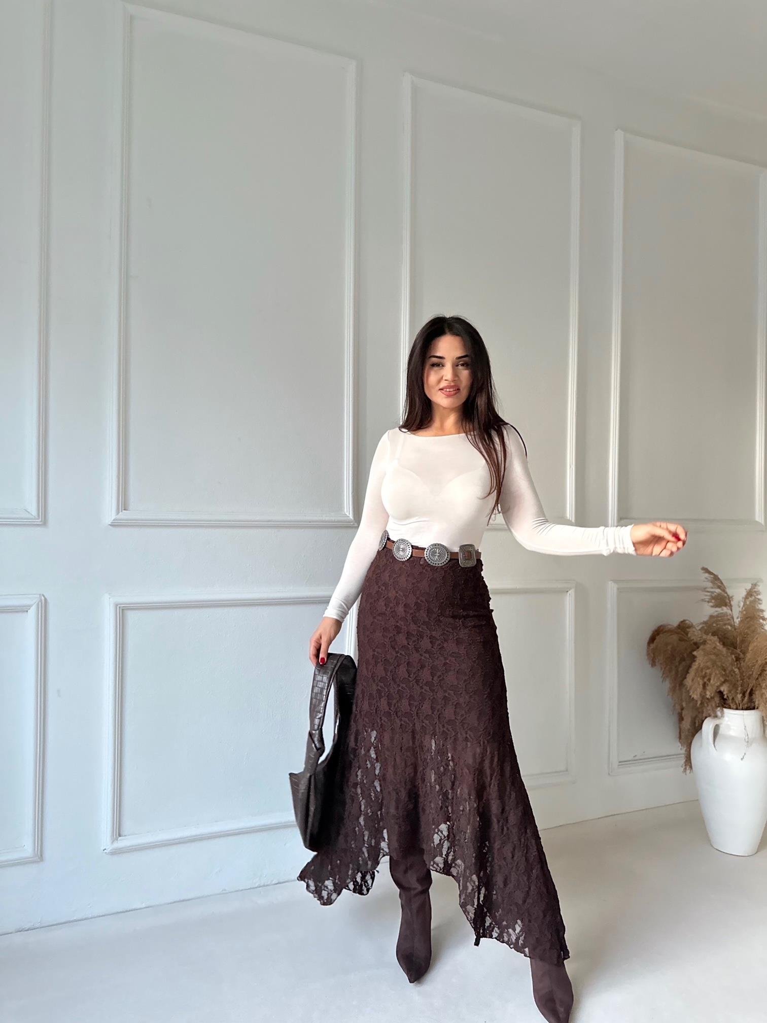 Orijinal Intimissimi Kaşmir İçerikli Kayık Yaka Fit Bluz – Bej