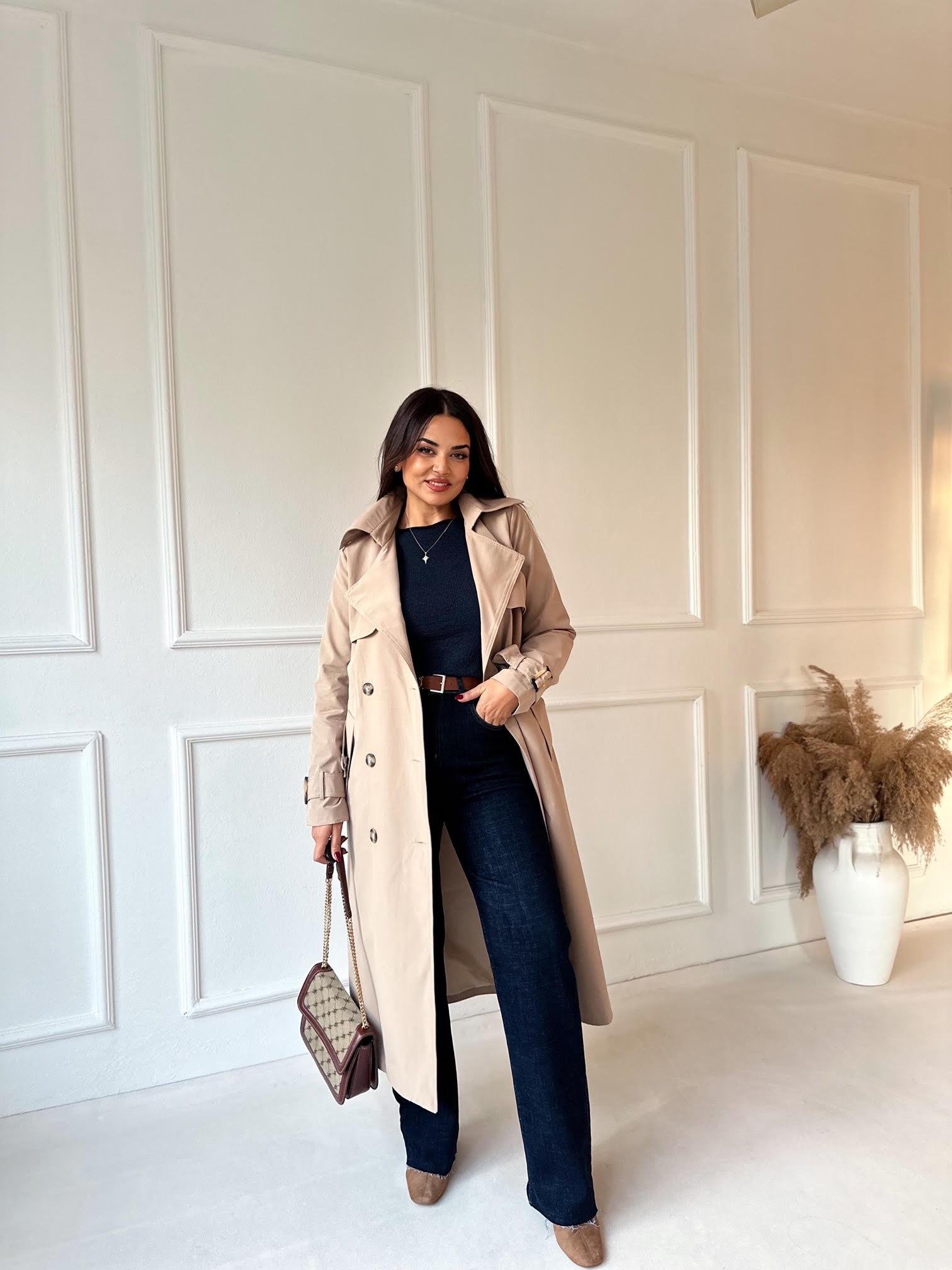 Orijinal M.Dutti Premium Kalite Trençkot Camel