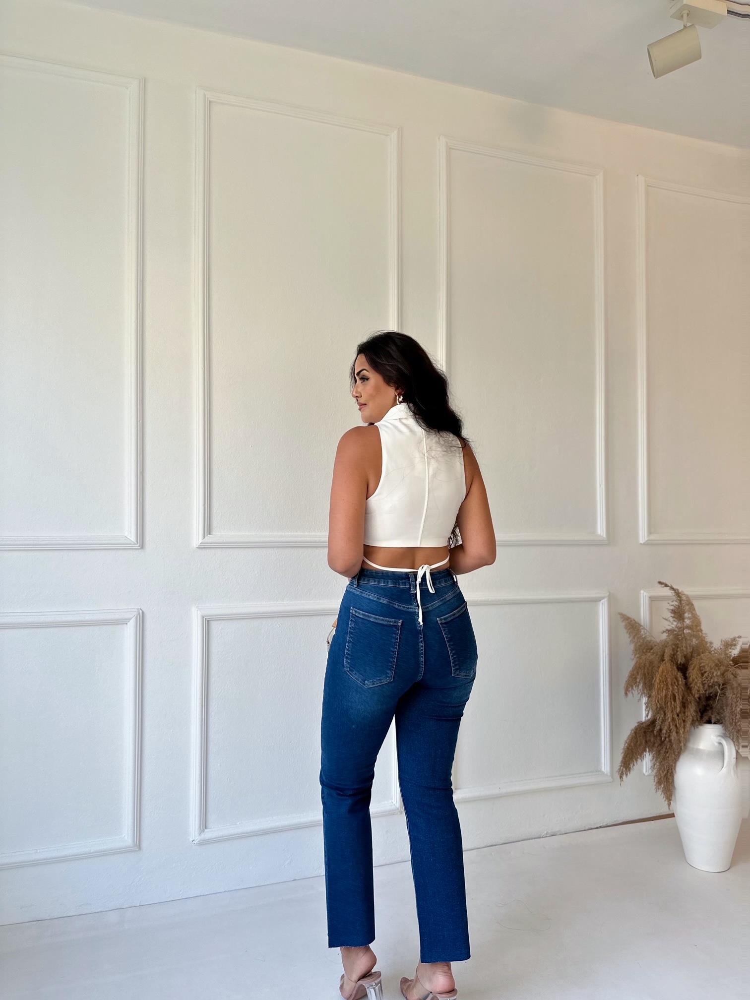 Orijinal Marka Likralı Boyfit Jean