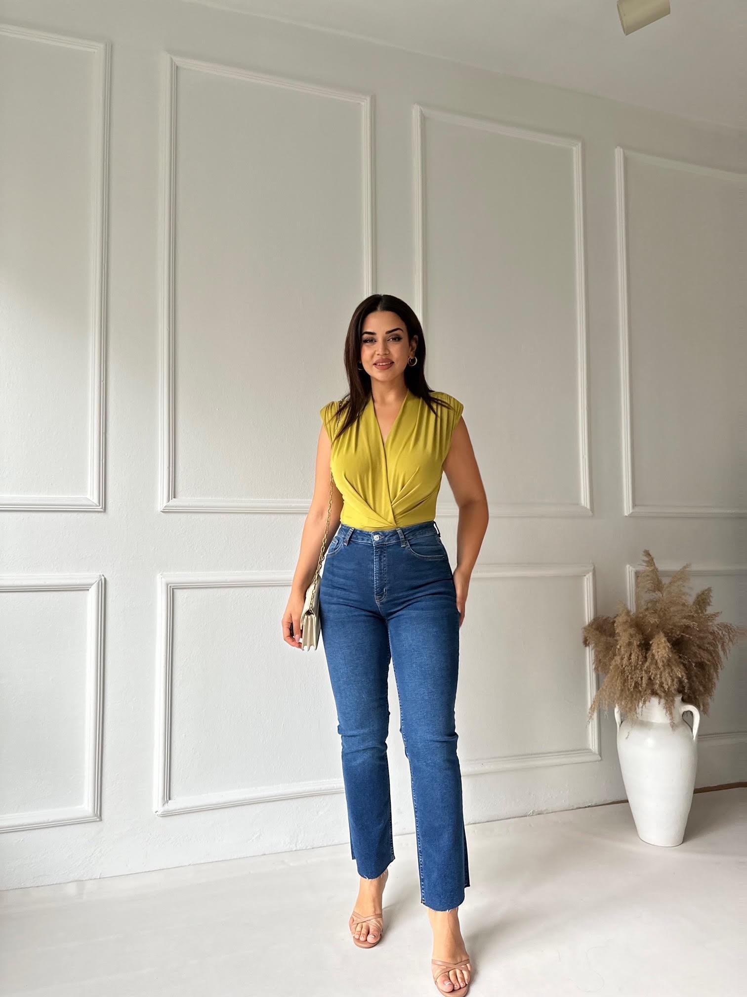 Orijinal Marka Likralı Boyfit Jean