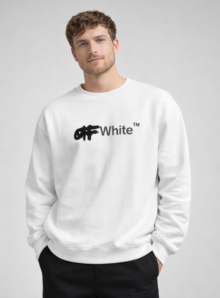 Orijinal Marka Off White Baskılı Sweat 