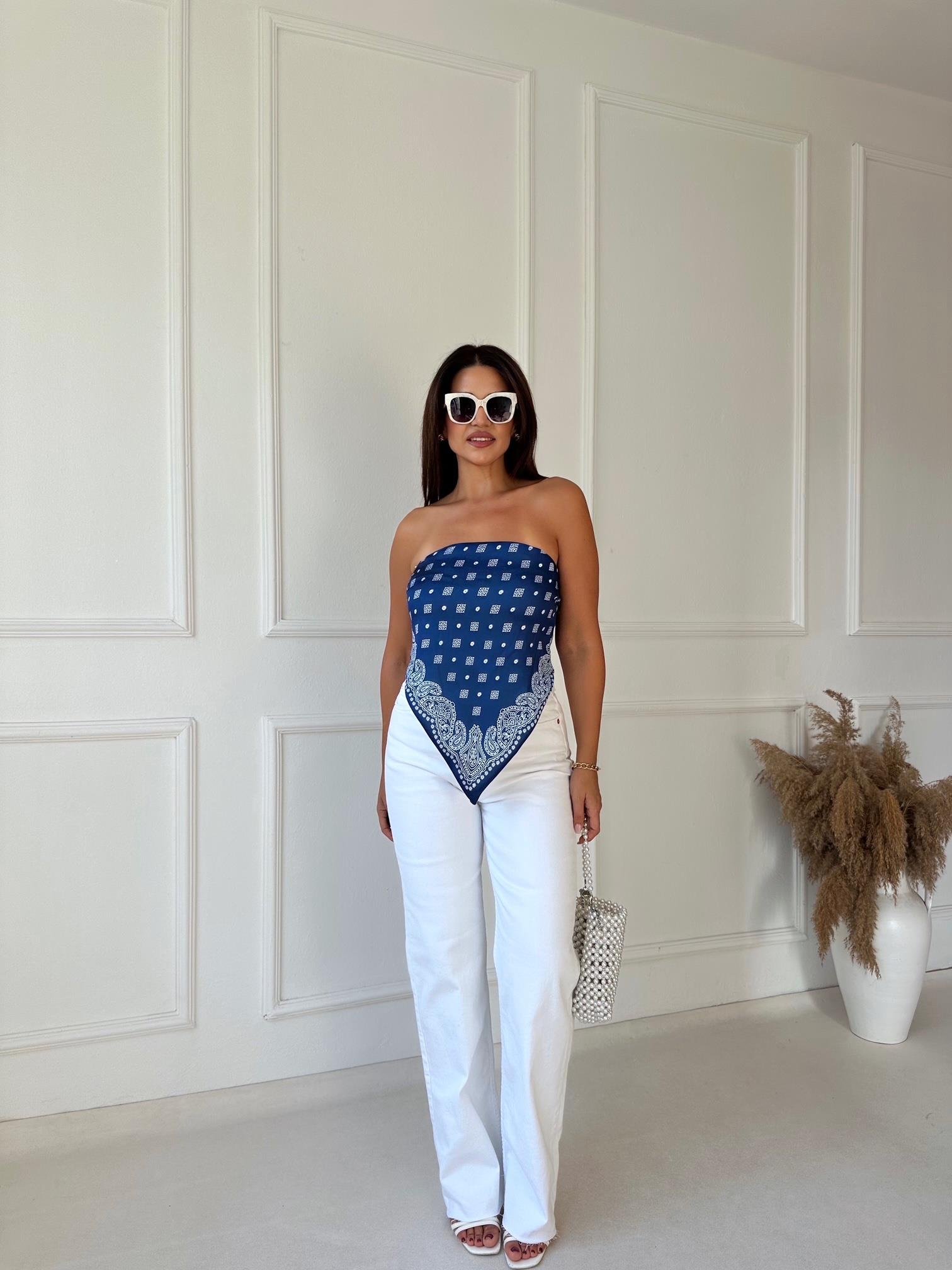 Orijinal Marka Tam Yüksek Bel Likralı Straight Fit Jean| Nora Butik