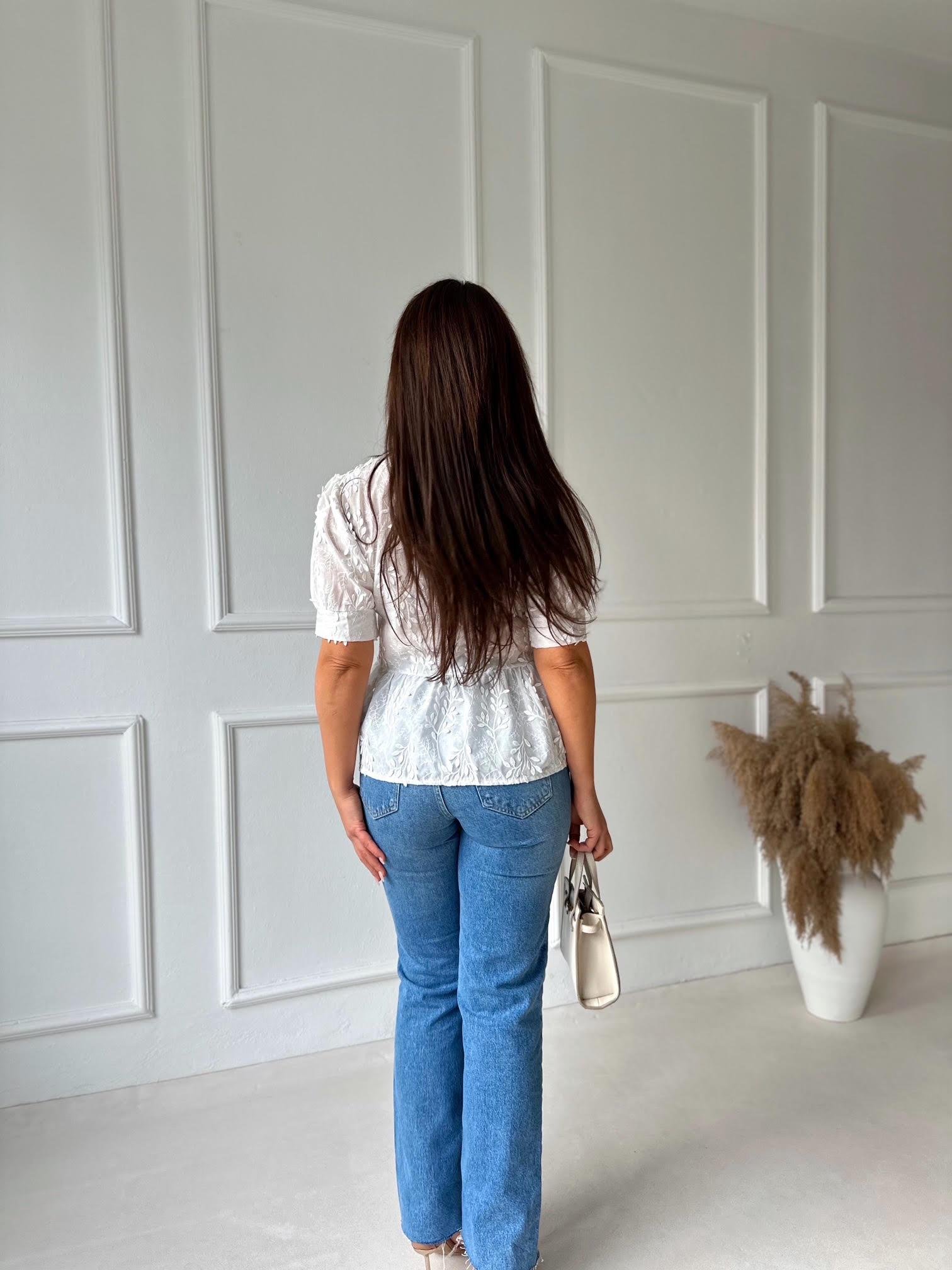 Orijinal Marka Tam Yüksek Bel Straight Fit Jean