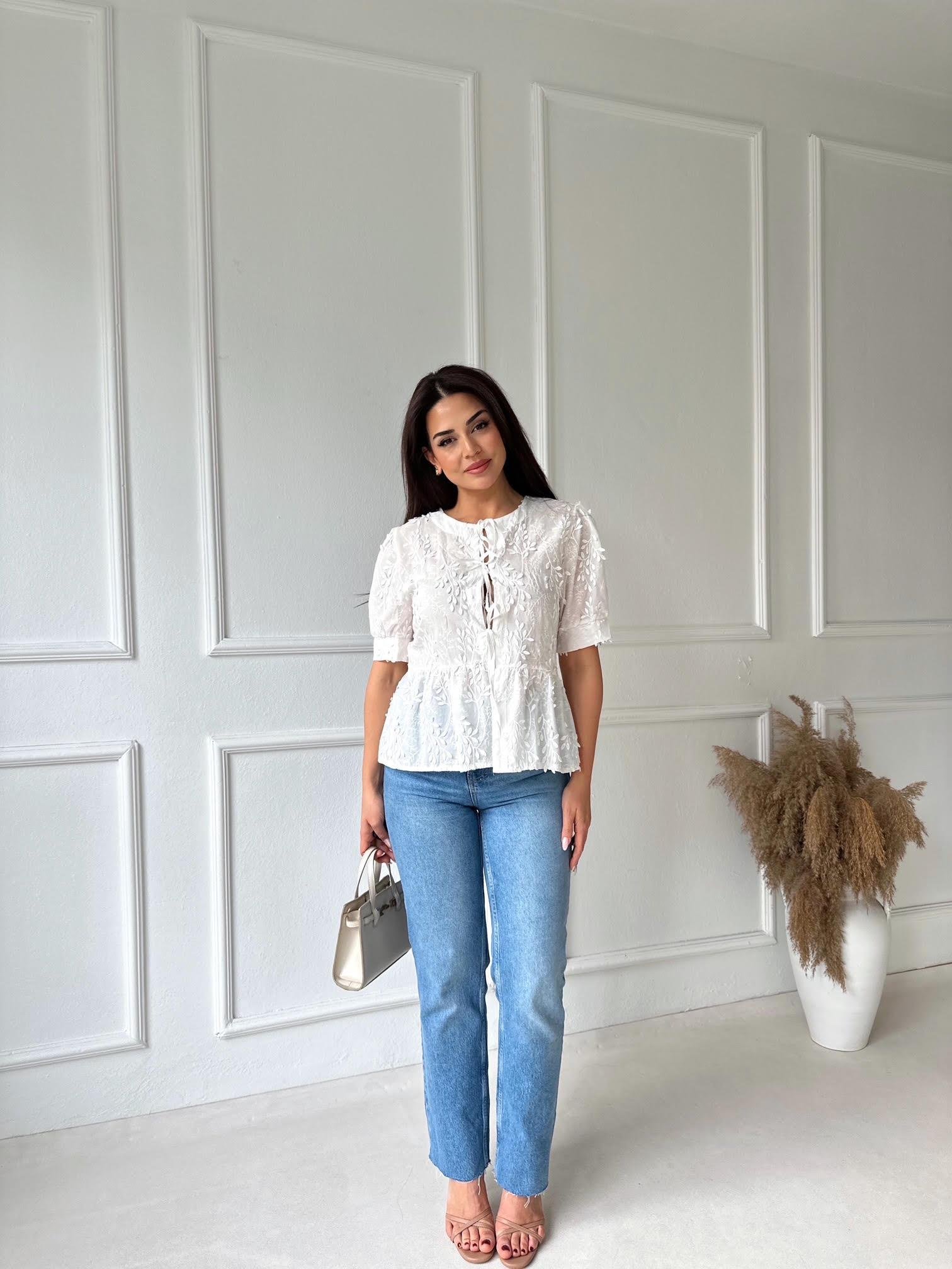 Orijinal Marka Tam Yüksek Bel Straight Fit Jean