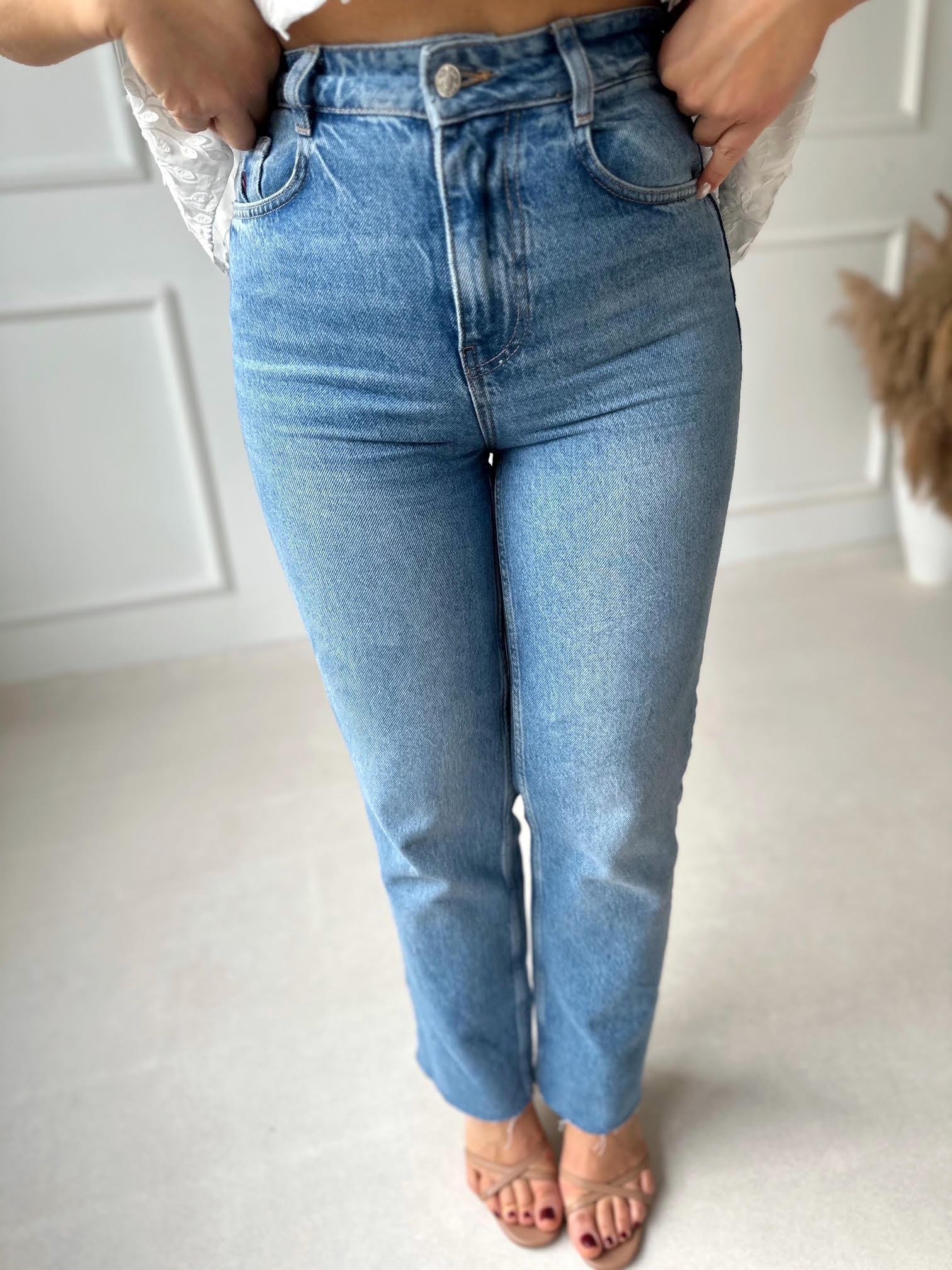 Orijinal Marka Tam Yüksek Bel Straight Fit Jean