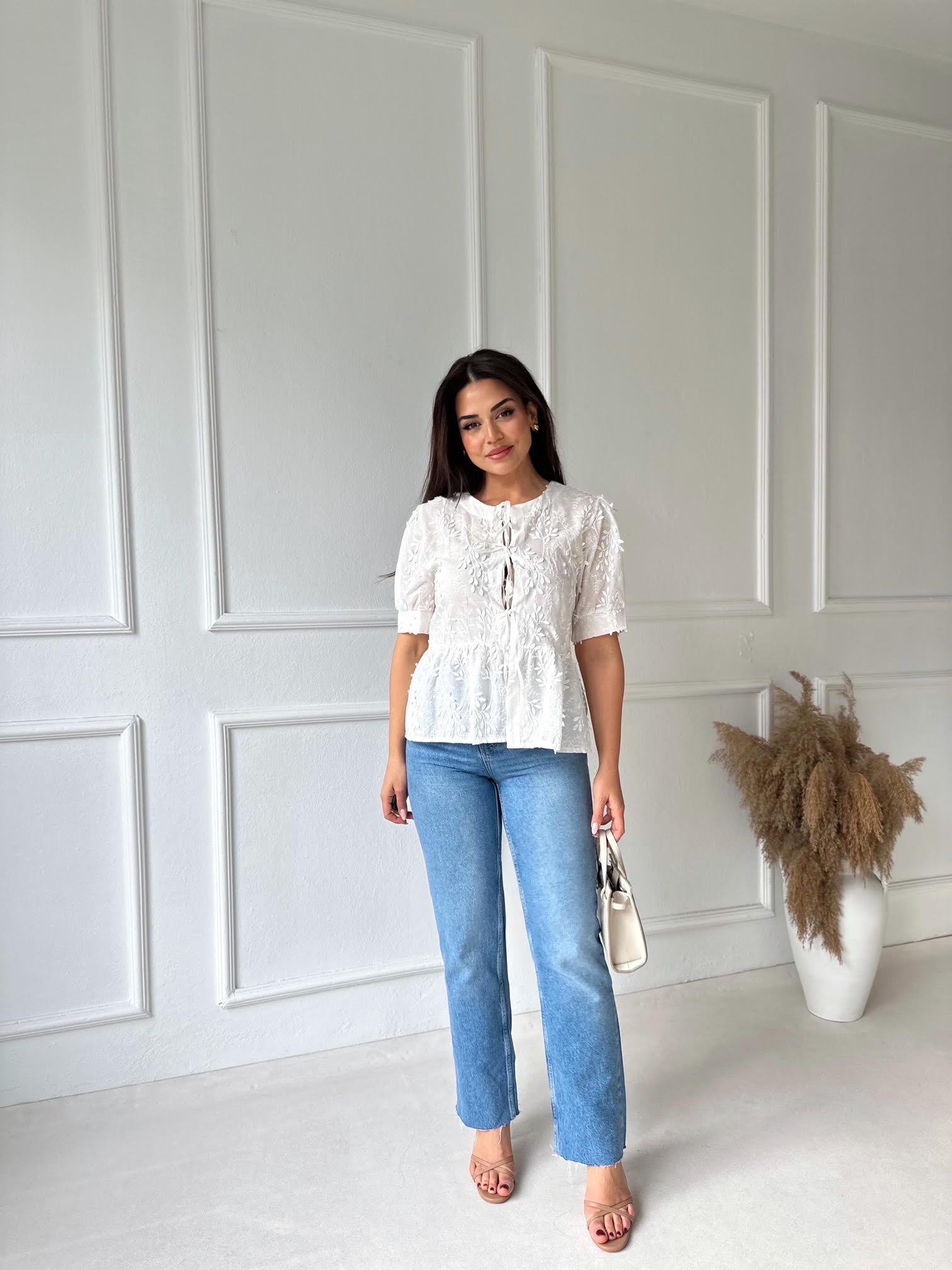 Orijinal Marka Tam Yüksek Bel Straight Fit Jean