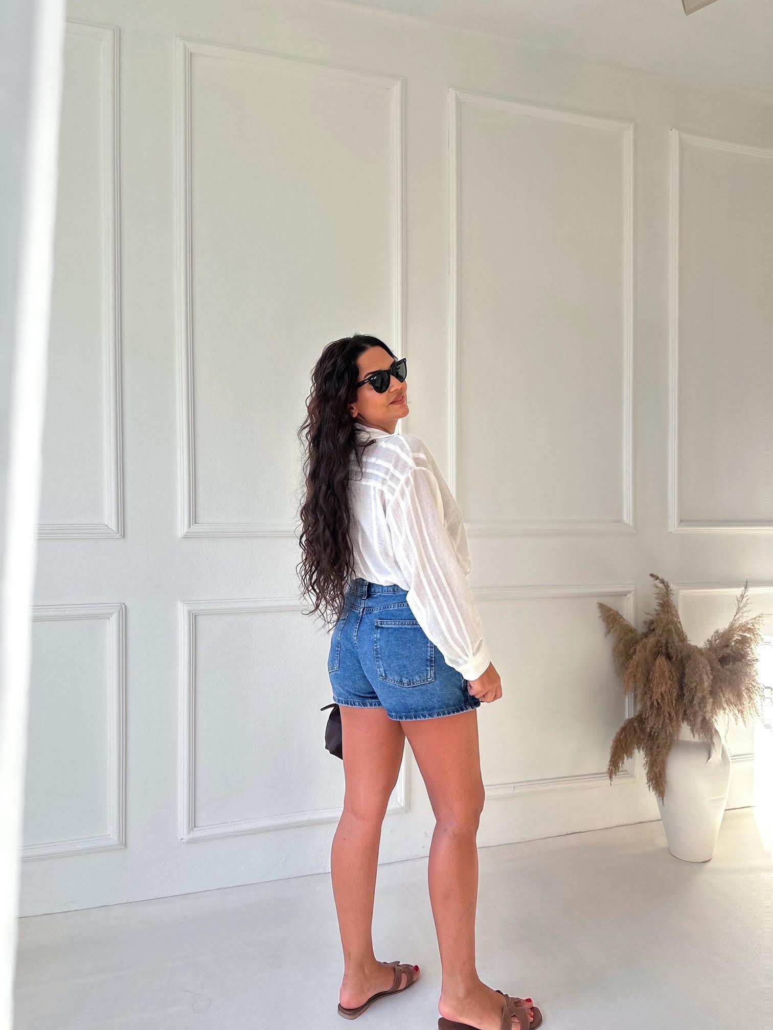 Orijinal ZR Denim Şort Etek