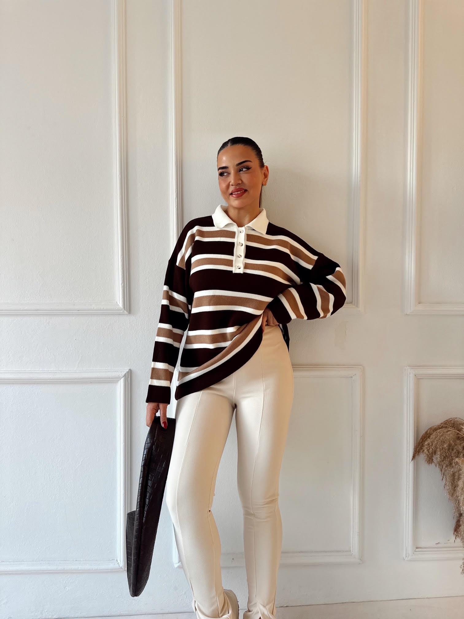 Orijinal ZR Yırtmaç Detaylı Yüksek Bel Tayt Pantolon – Ekru