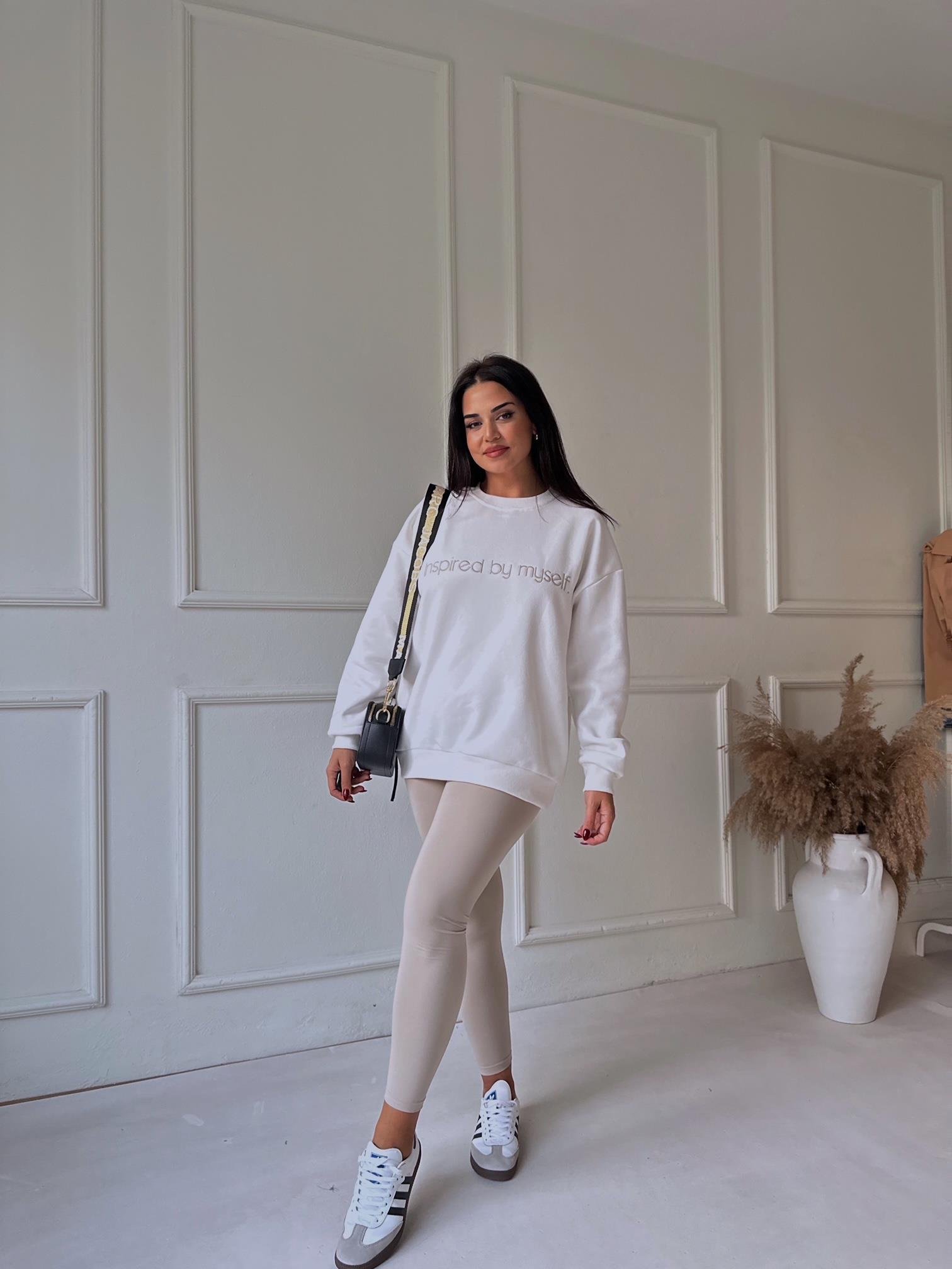 Orjinal Marka Inspired Nakışlı Sweat