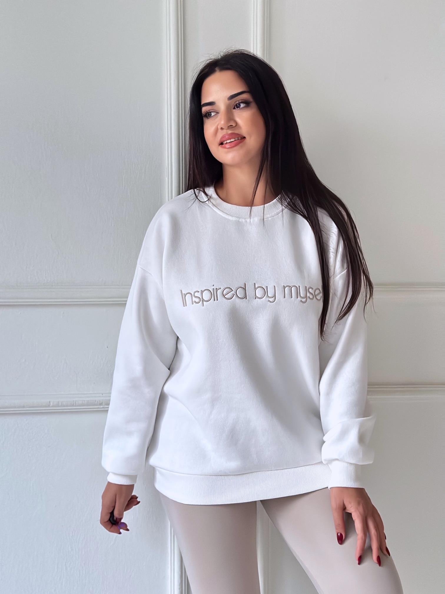 Orjinal Marka Inspired Nakışlı Sweat