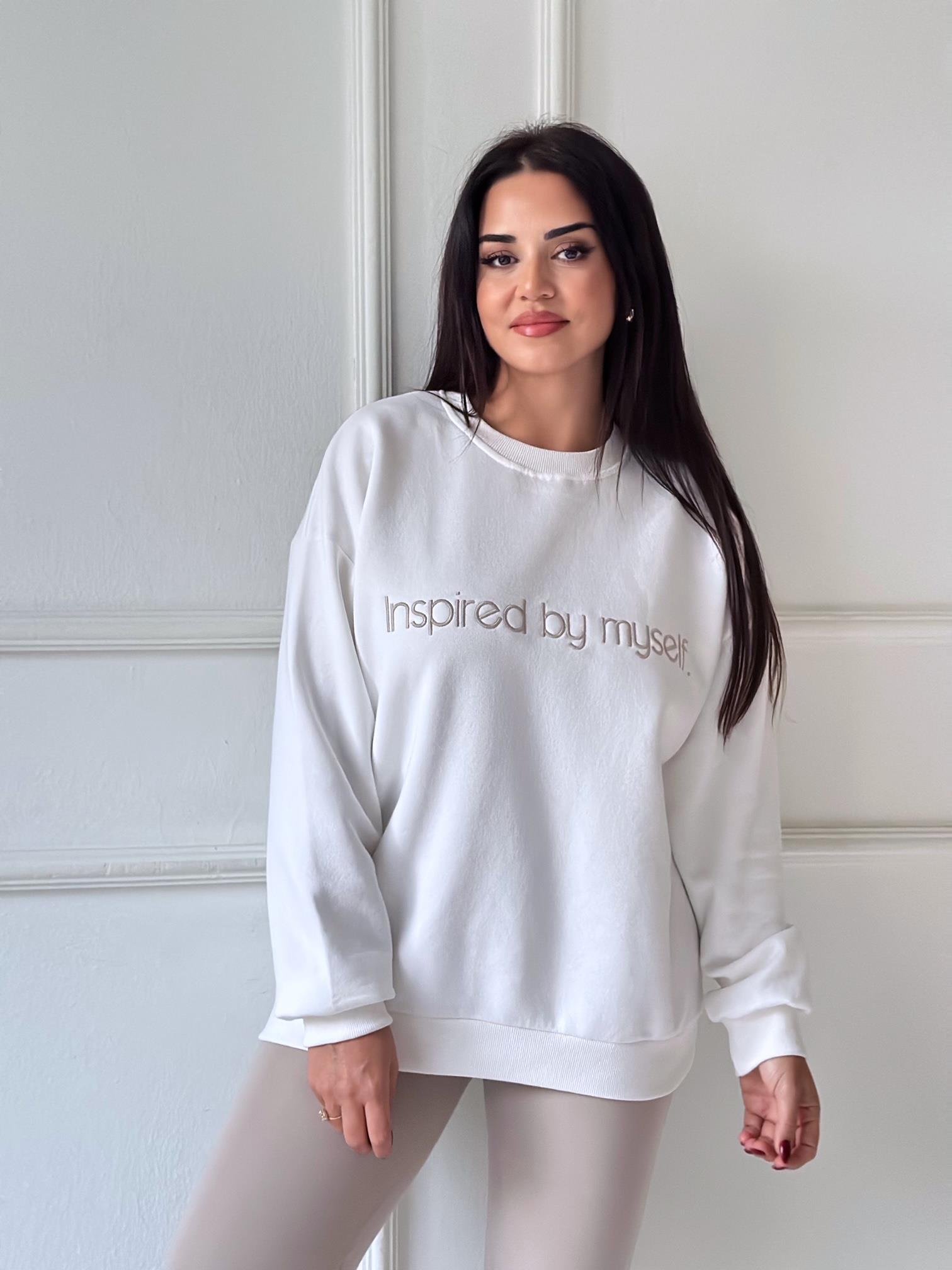 Orjinal Marka Inspired Nakışlı Sweat